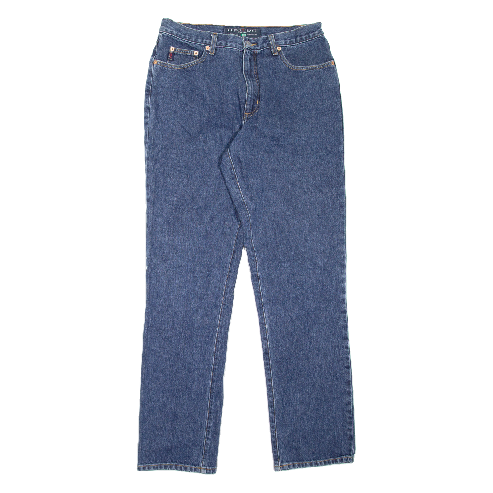 GUESS JEANS Mens Jeans Blue Slim Straight W30 L34 Refurbished - N/A refurbished available on Cerqular