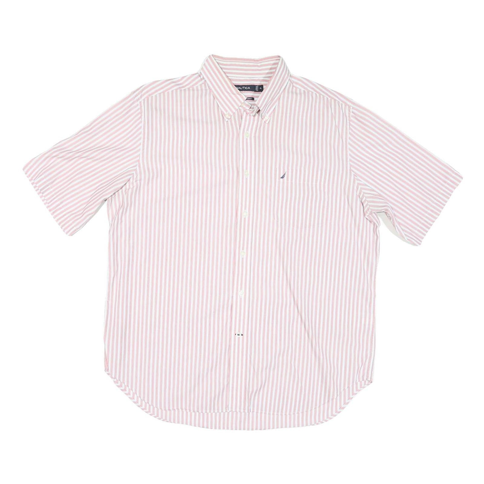 Buy NAUTICA Mens Pink & White Striped Shirt XL Cotton Blend Button-Down Collar Refurbished - $24.69 NAUTICA Mens Pink & White Striped Shirt XL Cotton Blend Button-Down Collar Refurbished - N/A refurbished available on Cerqular