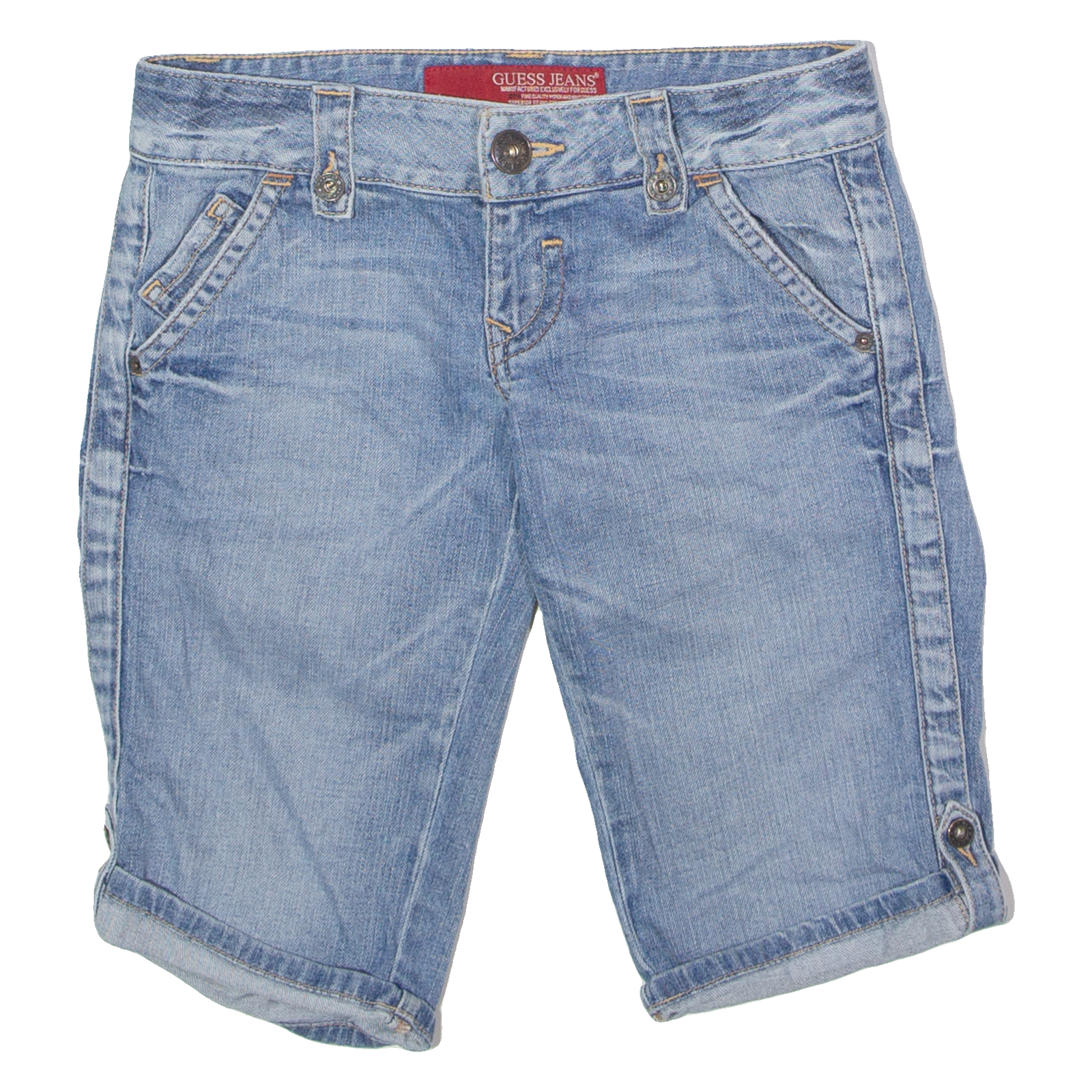 Buy GUESS Stretch Womens Denim Shorts Blue S W27 Refurbished - $23.39 GUESS Stretch Womens Denim Shorts Blue S W27 Refurbished - N/A refurbished available on Cerqular