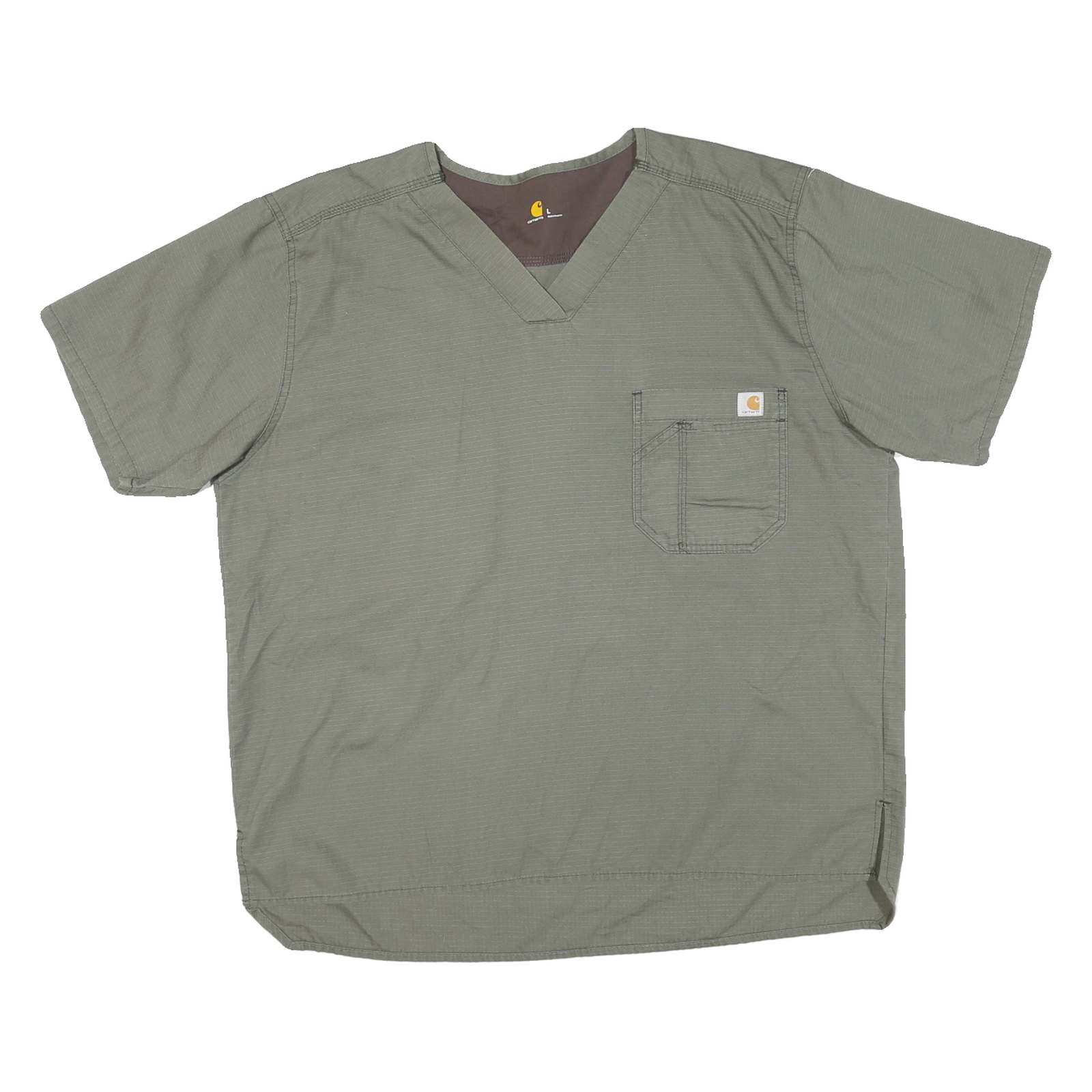 Buy CARHARTT Mens Green Cotton Blend T-Shirt L Short Sleeve V-Neck Pocket Workwear Refurbished - $28.59 CARHARTT Mens Green Cotton Blend T-Shirt L Short Sleeve V-Neck Pocket Workwear Refurbished - N/A refurbished available on Cerqular