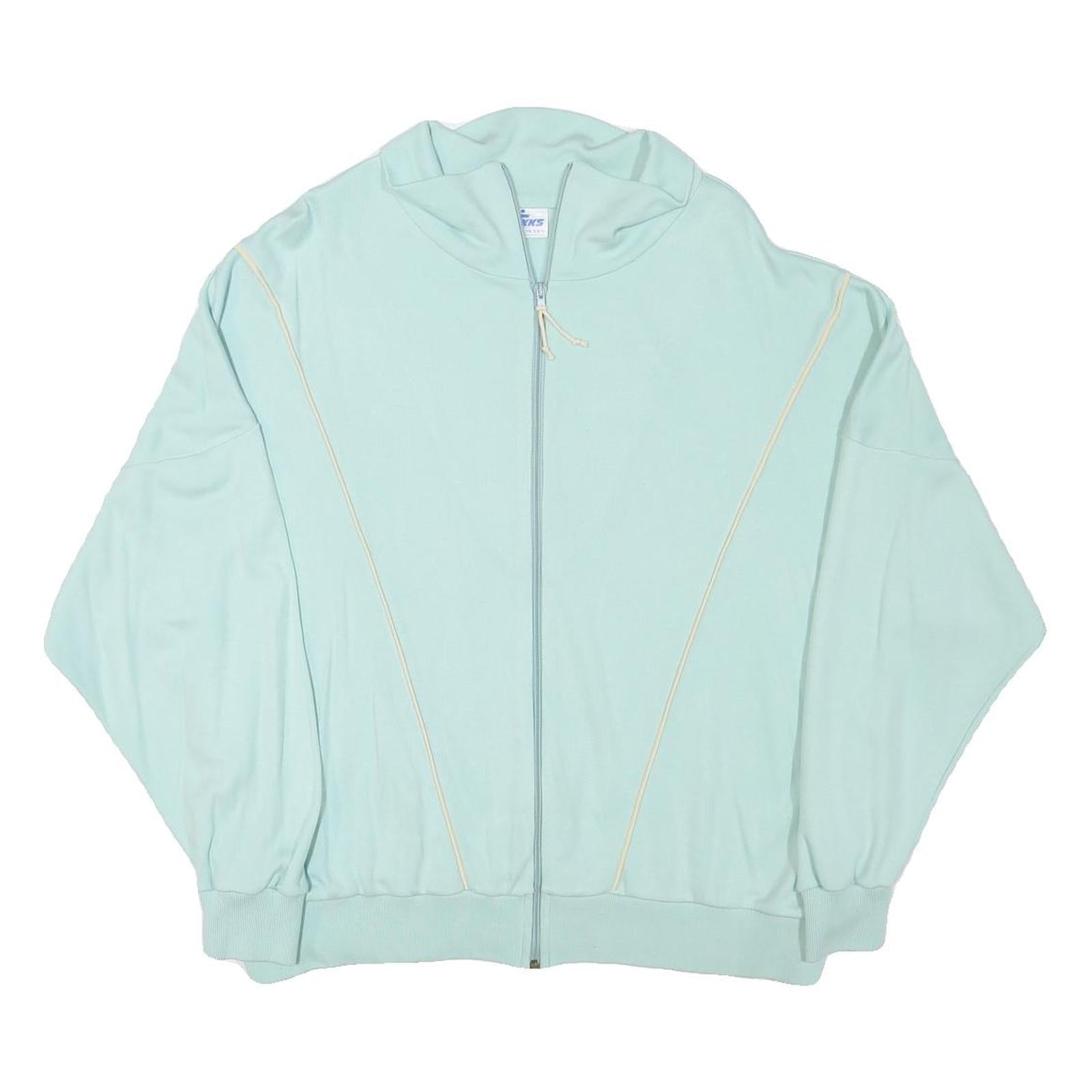 KKS Mens Blue Cotton Blend Zip Jacket L Classic Casual Lightweight Refurbished - N/A refurbished available on Cerqular