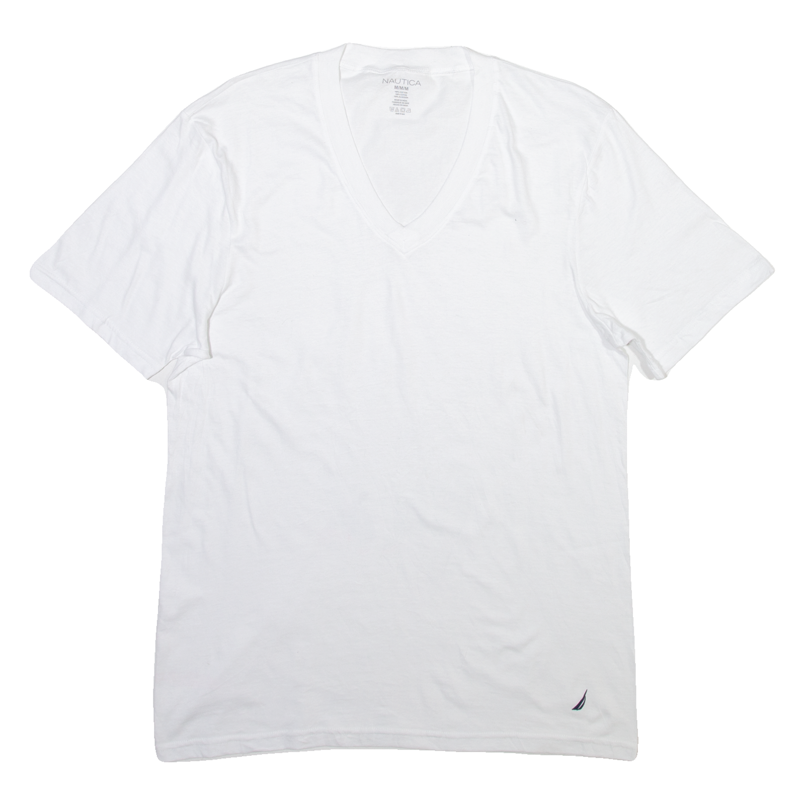 Buy NAUTICA Mens T-Shirt White V-Neck M Refurbished - $16.89 NAUTICA Mens T-Shirt White V-Neck M Refurbished - N/A refurbished available on Cerqular