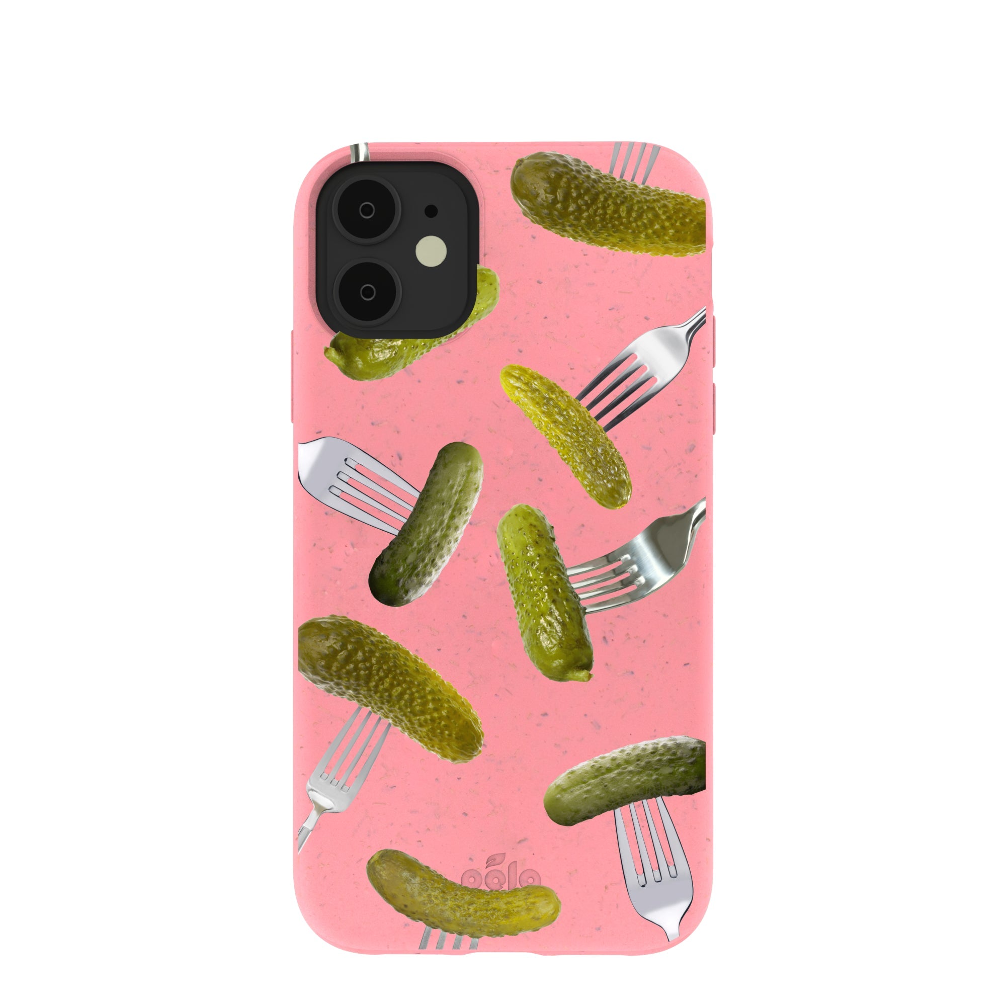 Bubblegum Pink Pickle Party iPhone 11 Case Refurbished - Pela Case refurbished available on Cerqular