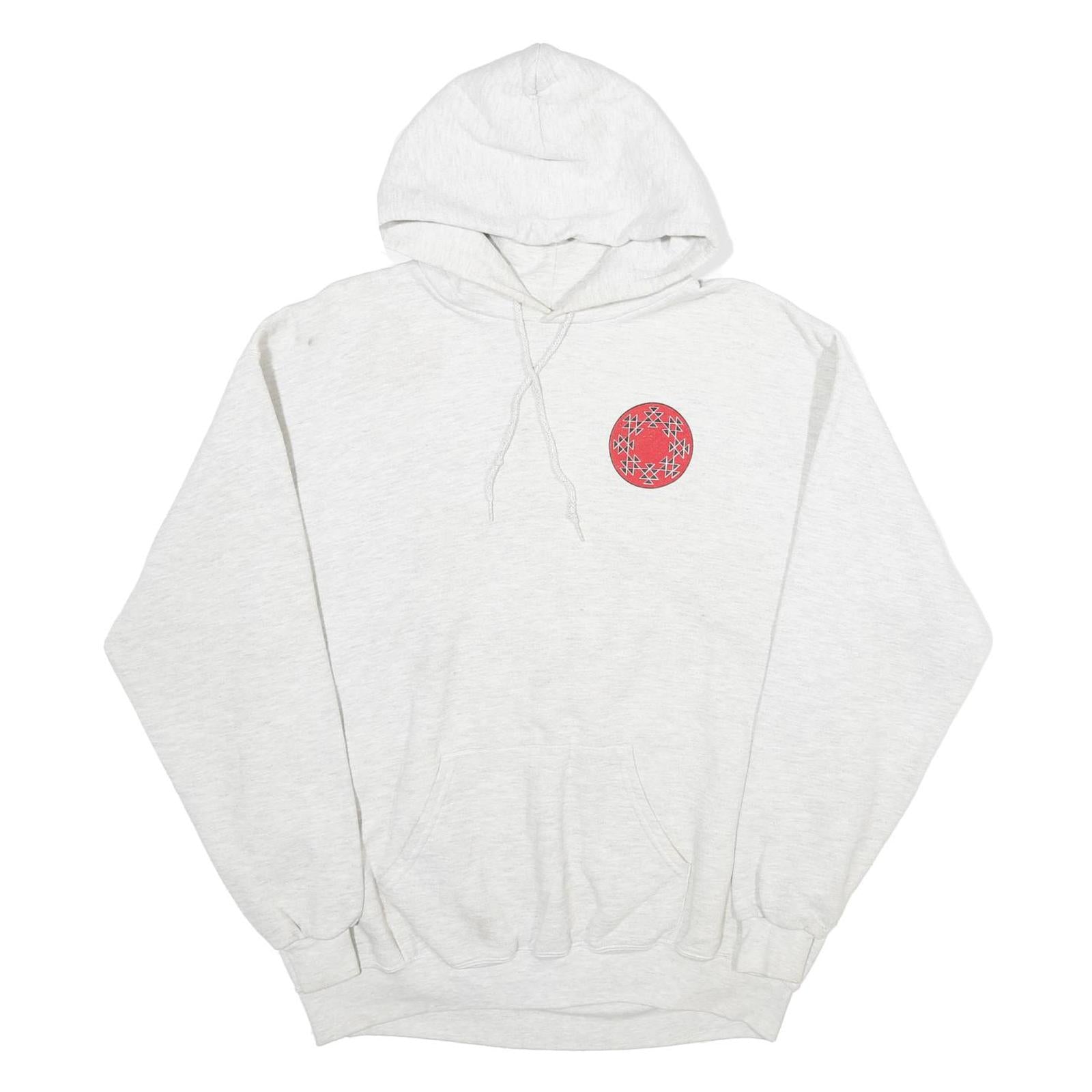 LEE Mens White Hoodie XL Cotton Blend Pullover Graphic Print Hooded Sweatshirt Refurbished - N/A refurbished available on Cerqular