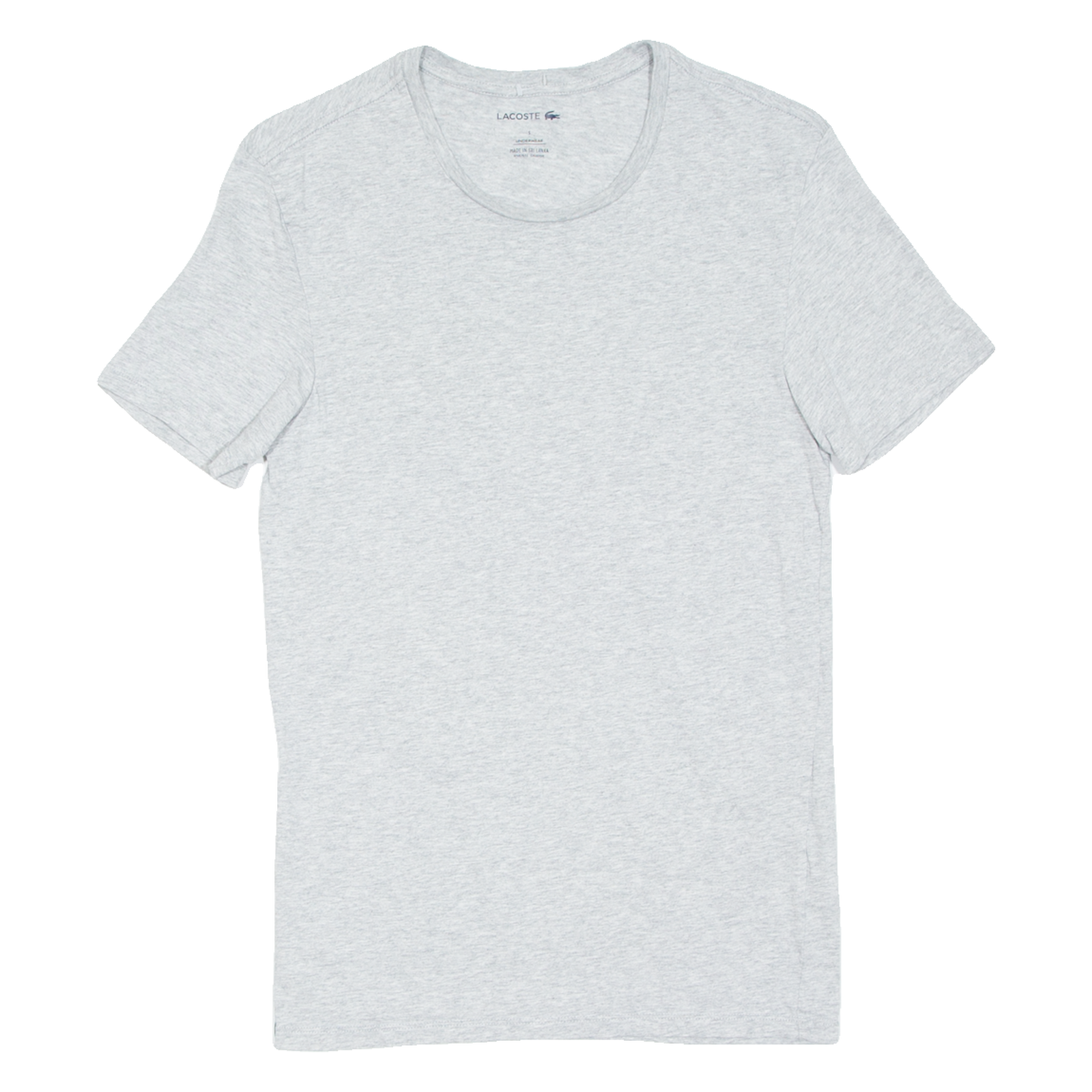 LACOSTE Sleepwear Mens T-Shirt Grey S Refurbished - N/A refurbished available on Cerqular