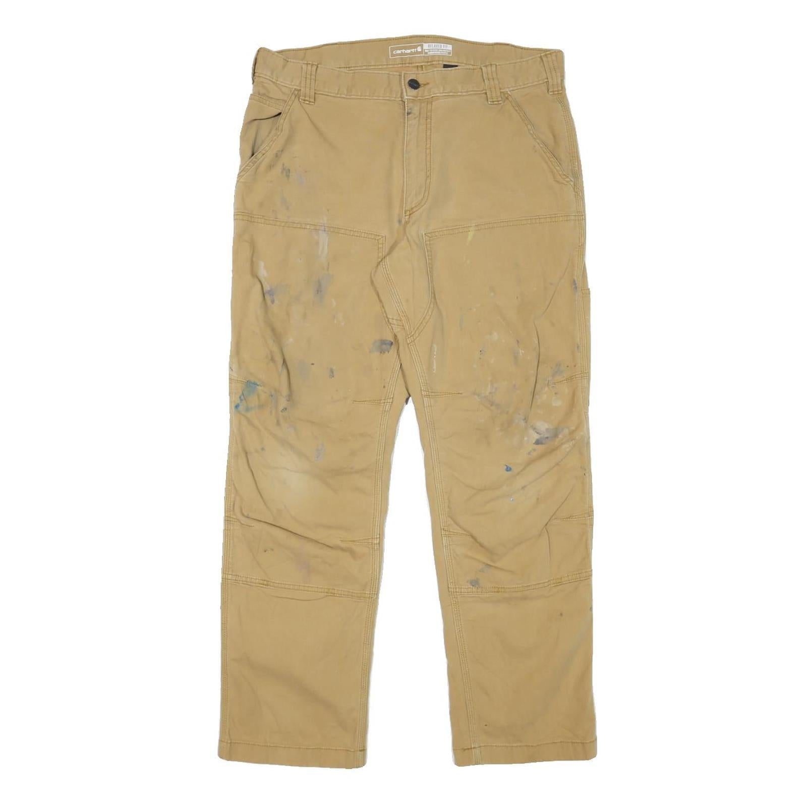 Buy CARHARTT Mens Relaxed Beige Cotton Blend Zip Trousers W32 L28 Workwear Durable Refurbished - $40.29 CARHARTT Mens Relaxed Beige Cotton Blend Zip Trousers W32 L28 Workwear Durable Refurbished - N/A refurbished available on Cerqular