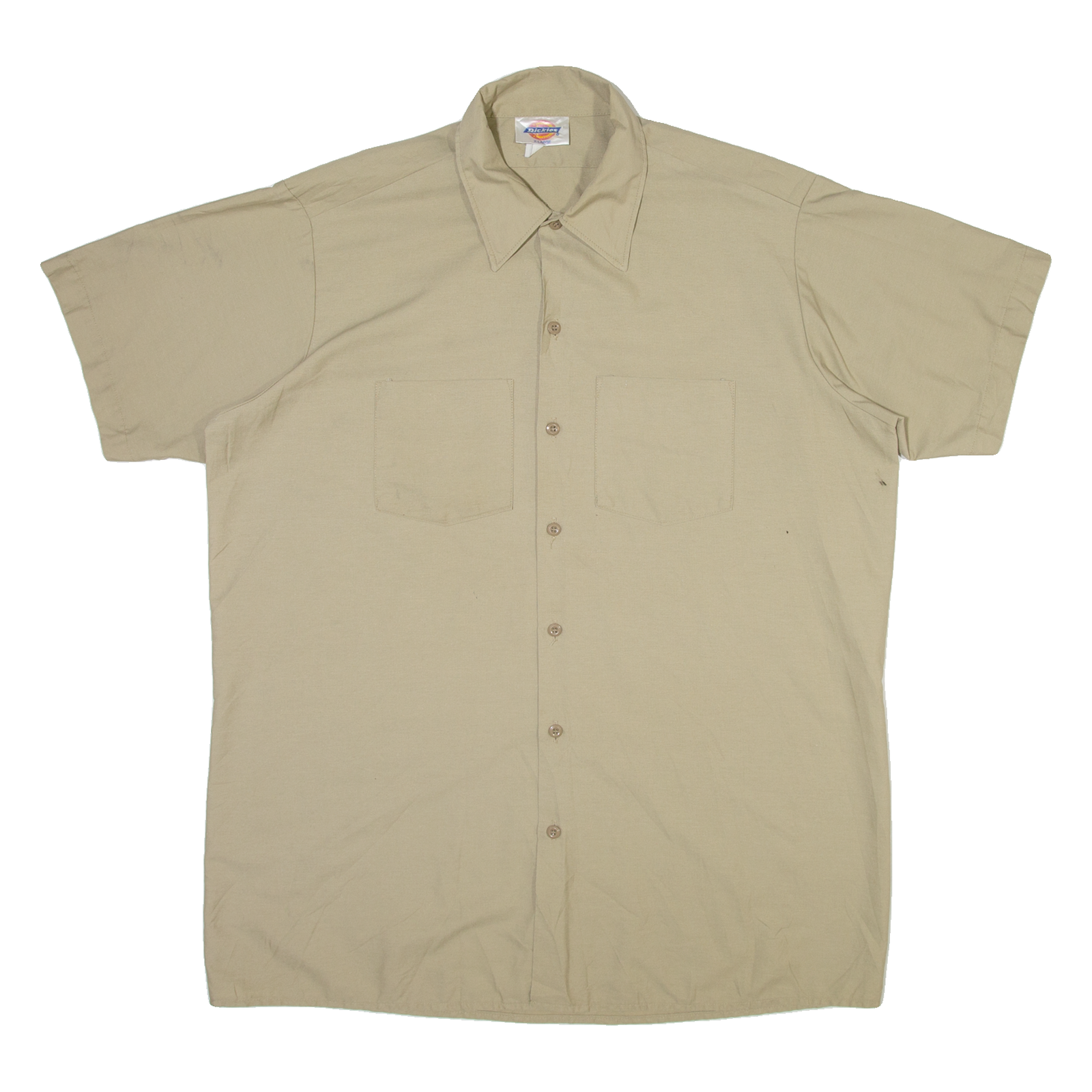 DICKIES Mens Plain Shirt Brown XL Refurbished - N/A refurbished available on Cerqular