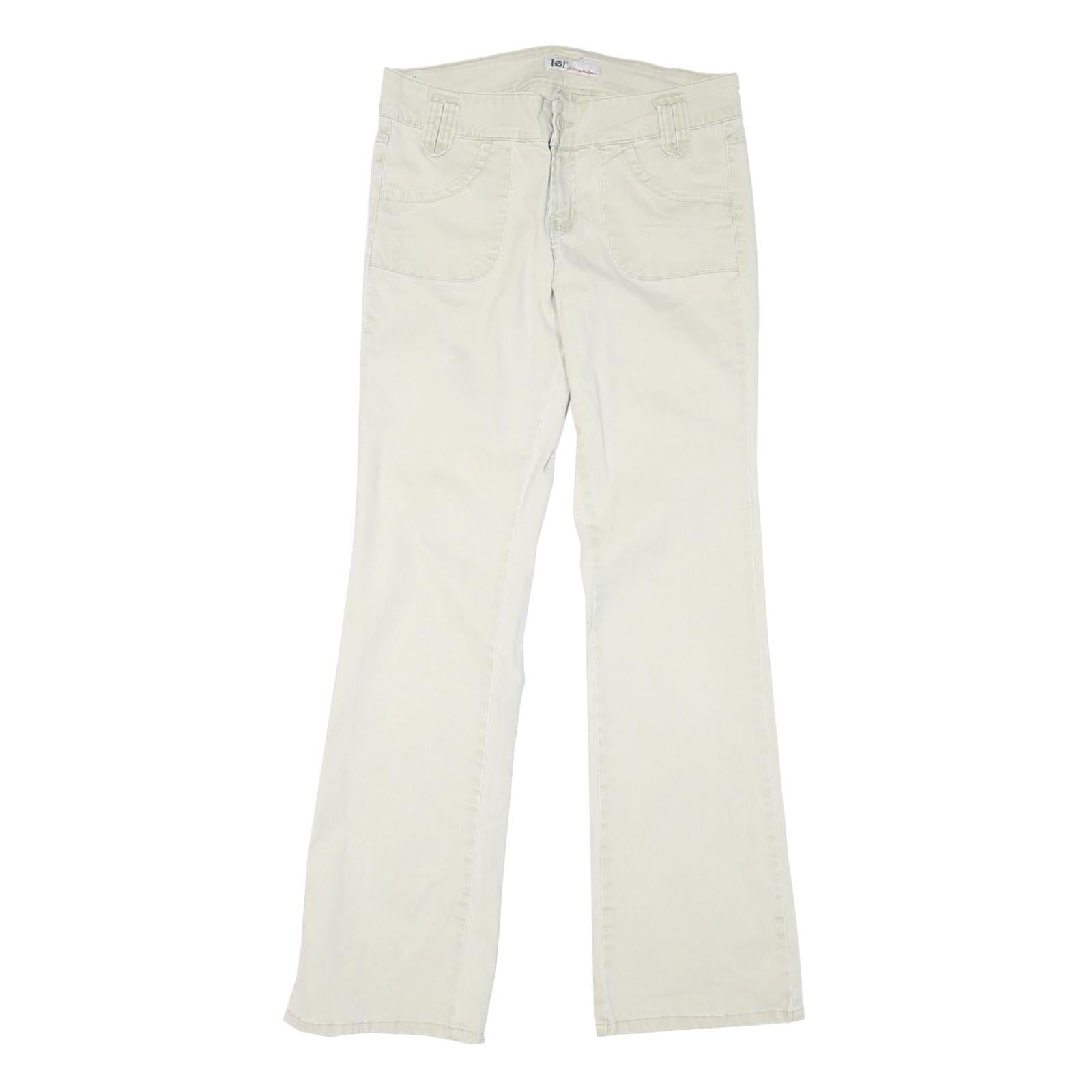 L.E.I Womens Regular Fit Cream Jeans Denim W32 L31 Zip Pocket Detail Refurbished - N/A refurbished available on Cerqular