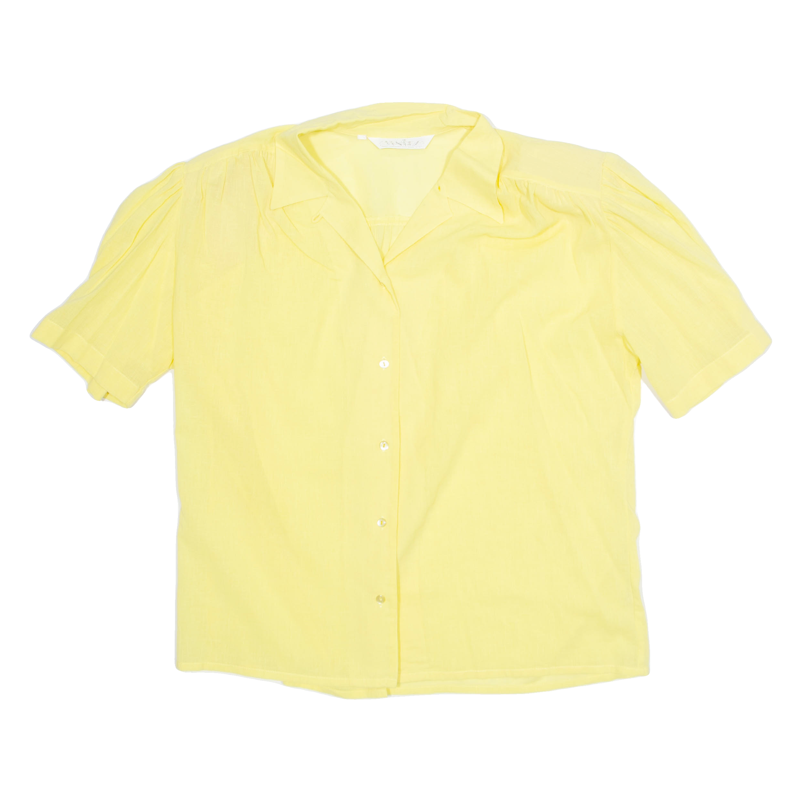 VANITY Womens Shirt Yellow Collared M Refurbished - N/A refurbished available on Cerqular