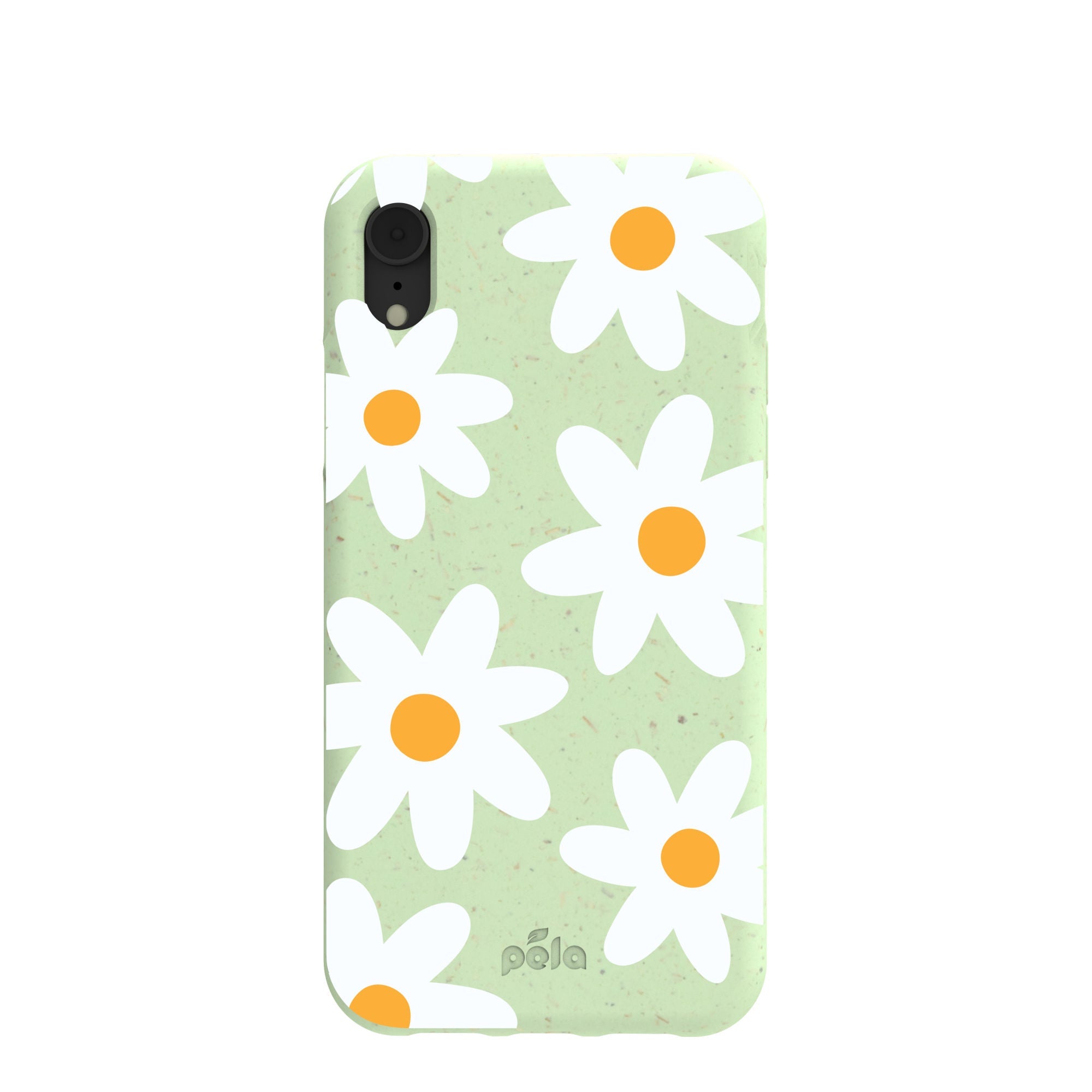Sage Green Daisy iPhone XR Case Refurbished - Pela Case refurbished available on Cerqular