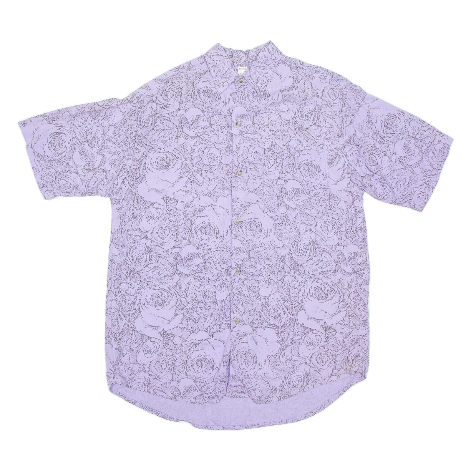 Mens Shirt Purple Floral L Refurbished - N/A refurbished available on Cerqular