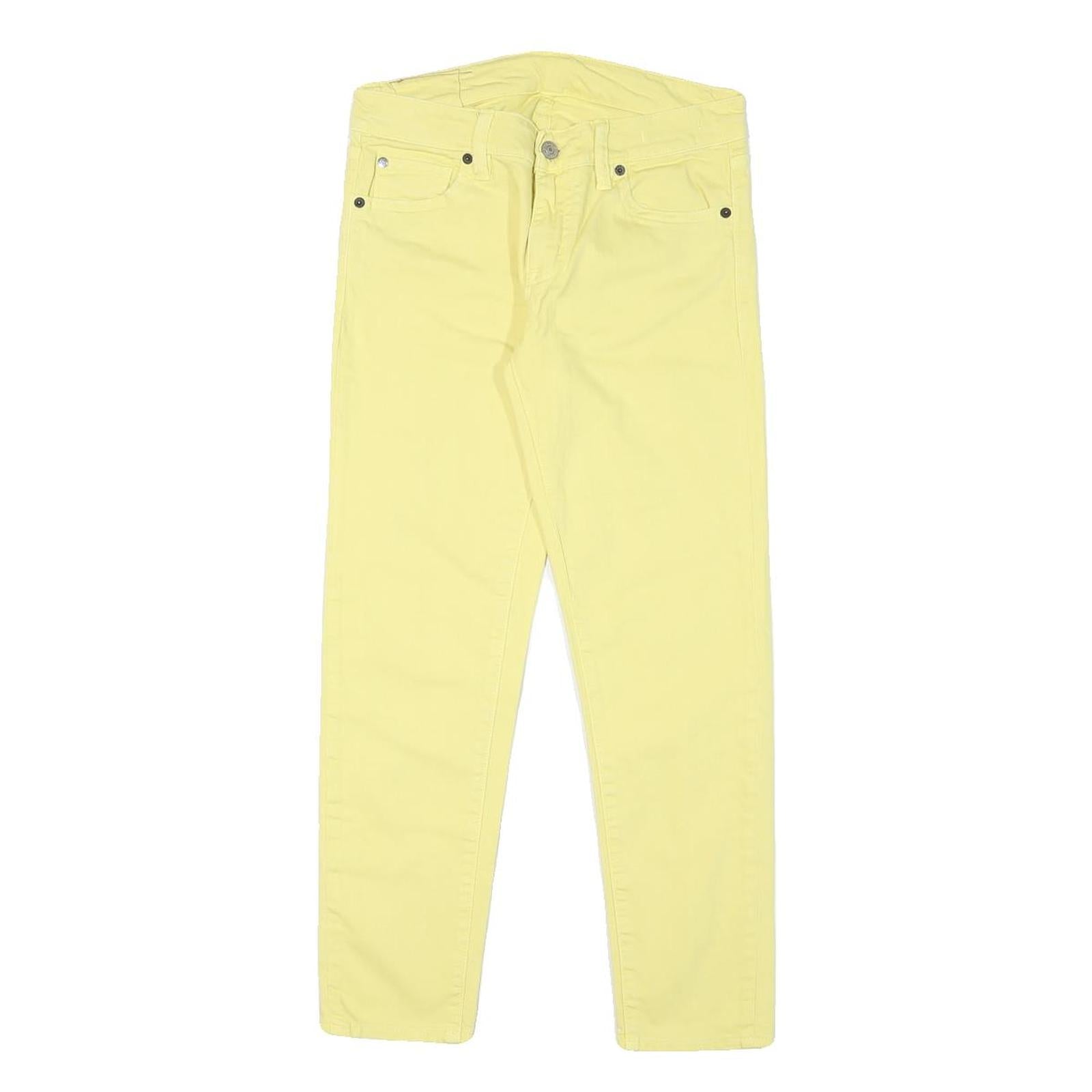 RALPH LAUREN DENIM & SUPPLY Womens Slim Yellow Cotton Blend Denim Jeans W26 L24 Refurbished - N/A refurbished available on Cerqular