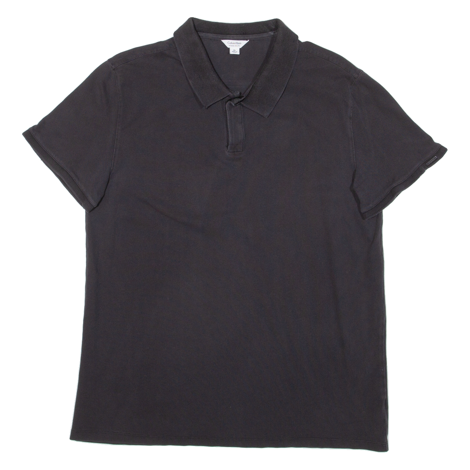 CALVIN KLEIN Extreme Slim Fit Mens Polo Shirt Black XL Refurbished - N/A refurbished available on Cerqular