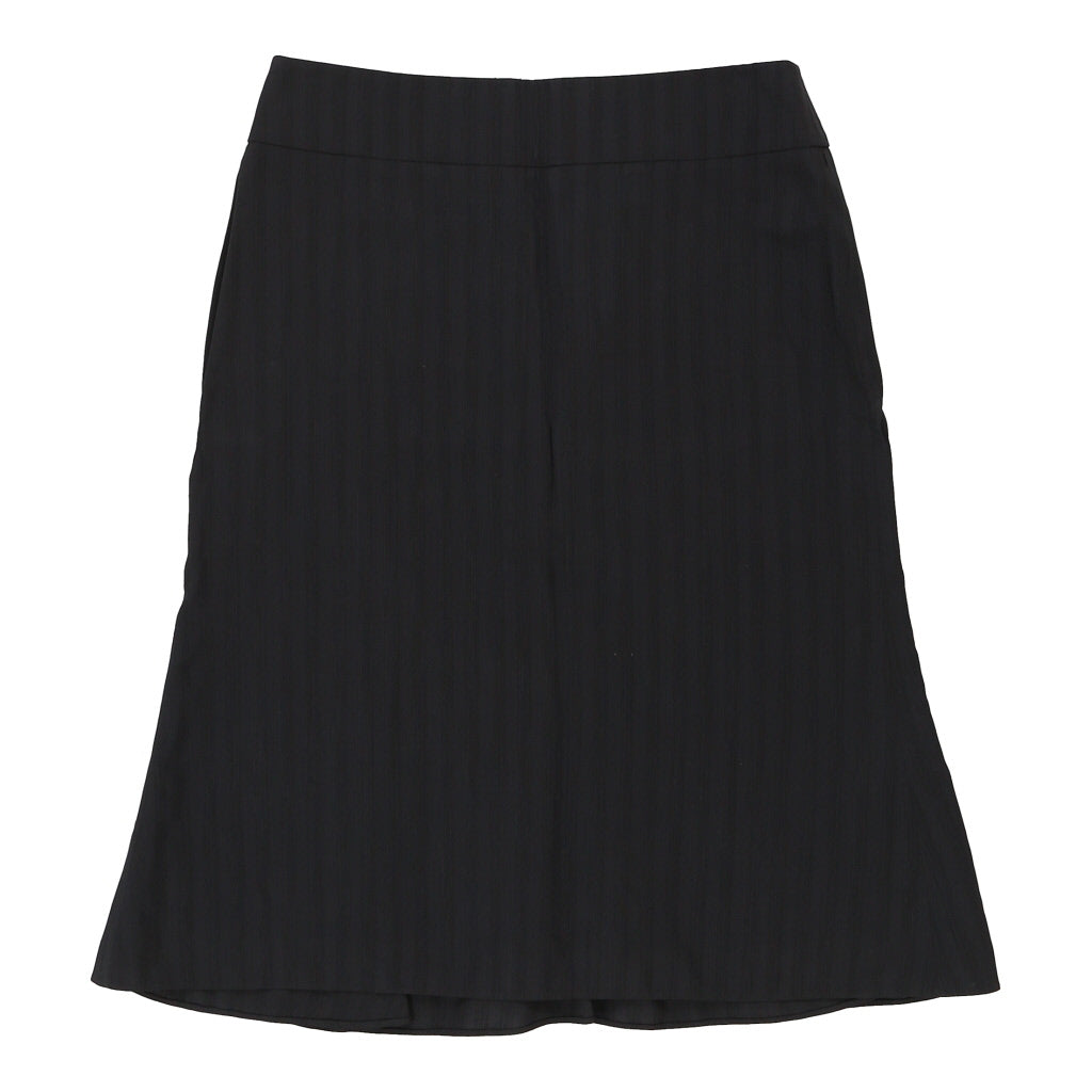 Armani Midi Skirt - 30W UK 10 Black Cotton | Size: UK 10 Refurbished - N/A (Preloved Designer is not a specific brand, it refurbished available on Cerqular