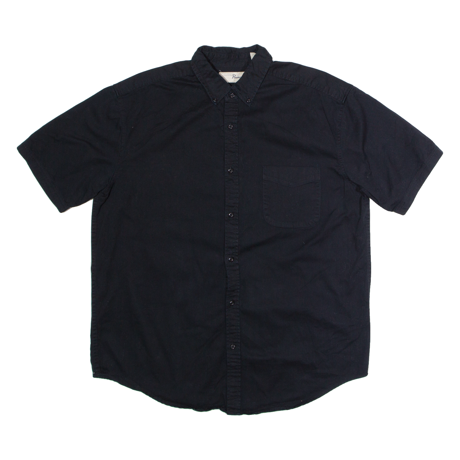 PENMANS Mens Plain Shirt Black 90s L Refurbished - N/A refurbished available on Cerqular