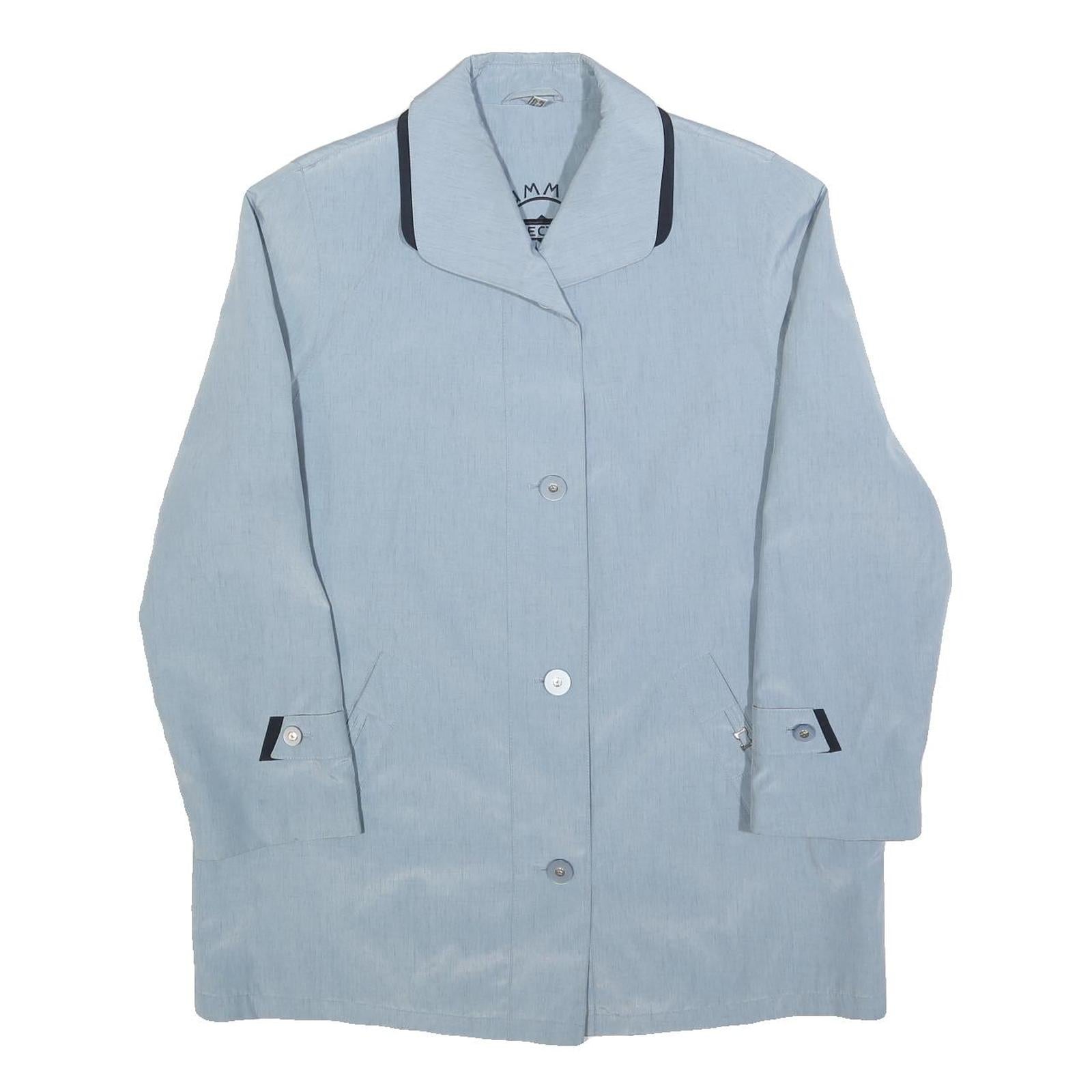 SUMMER REFLECTIONS Womens Blue Button Jacket UK 12 Polyester Blend Plain Elegant Refurbished - N/A refurbished available on Cerqular