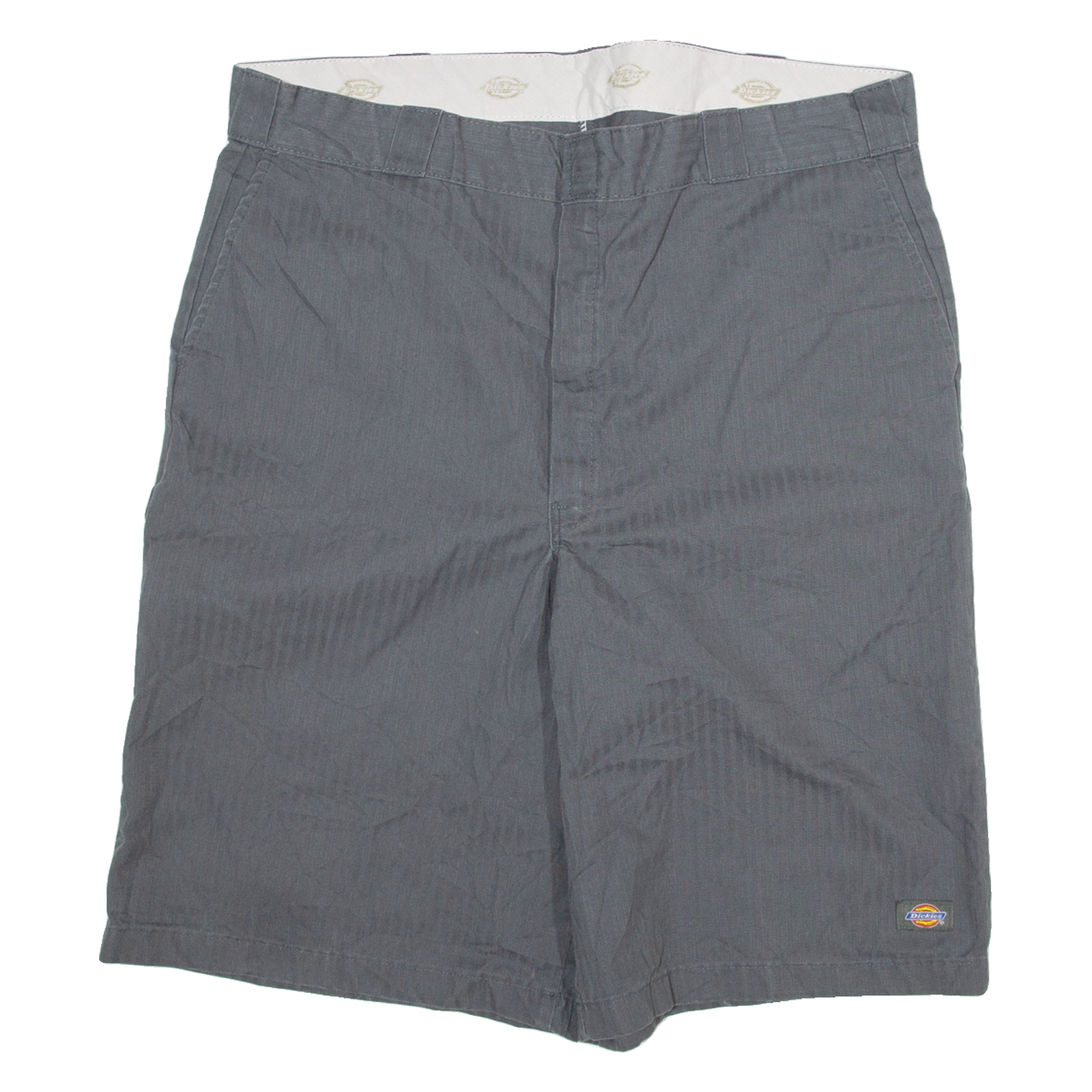 DICKIES Mens Workwear Shorts Grey Striped 2XL W40 Refurbished - N/A refurbished available on Cerqular