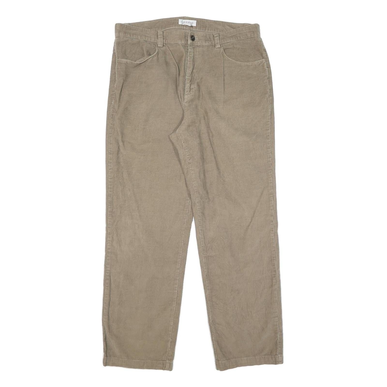 Buy CALVIN KLEIN Mens Relaxed Beige Cotton Blend Trousers W36 L32 Casual Zip Closure Refurbished - $29.89 CALVIN KLEIN Mens Relaxed Beige Cotton Blend Trousers W36 L32 Casual Zip Closure Refurbished - N/A refurbished available on Cerqular