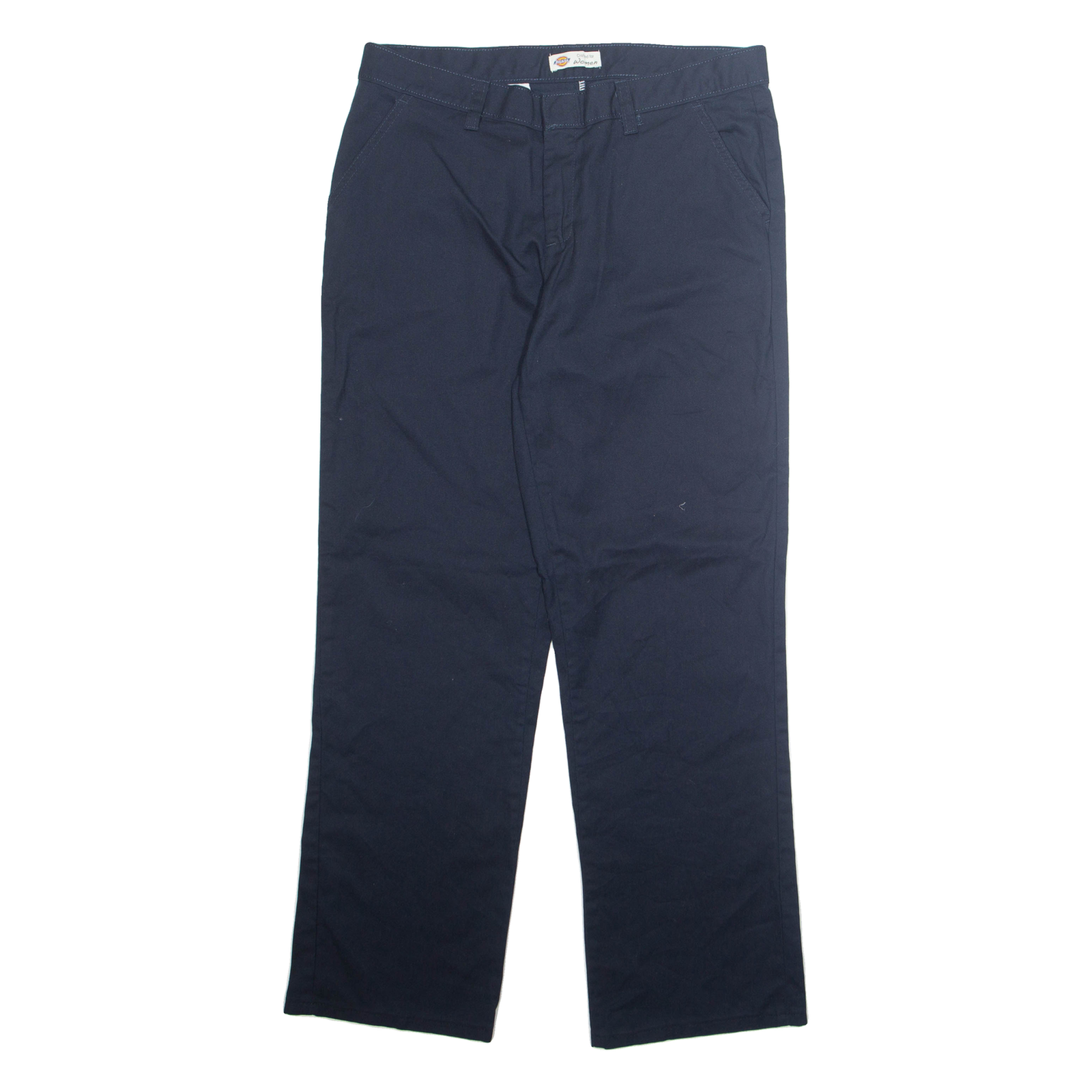 DICKIES Chino Womens Trousers Blue Regular Straight W32 L29 Refurbished - N/A refurbished available on Cerqular