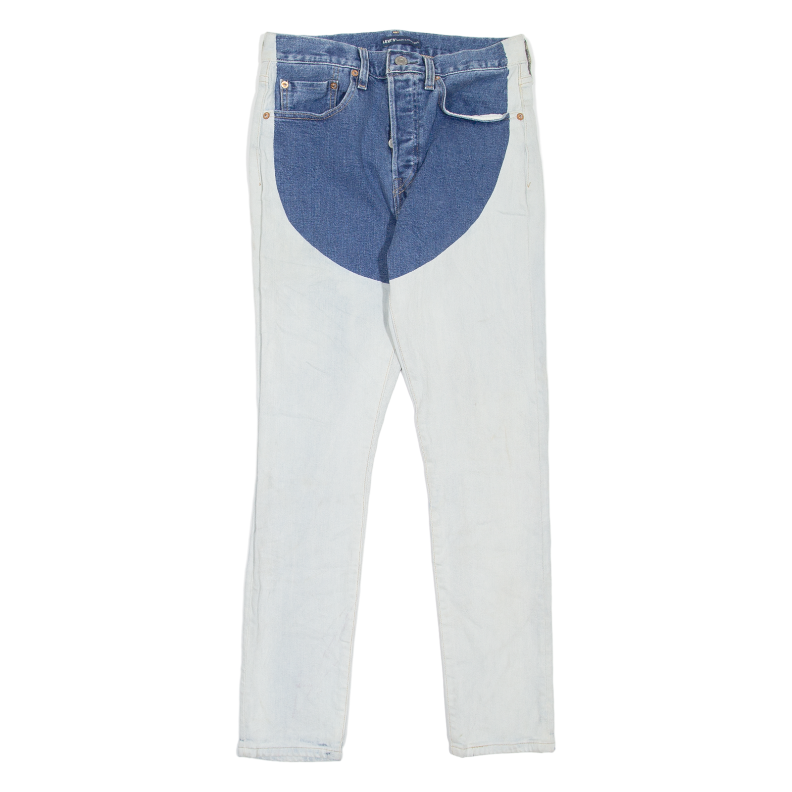 LEVI'S 501S Jeans Made & Crafted BIG E Womens Blue Skinny Straight W27 L28 Refurbished - N/A refurbished available on Cerqular