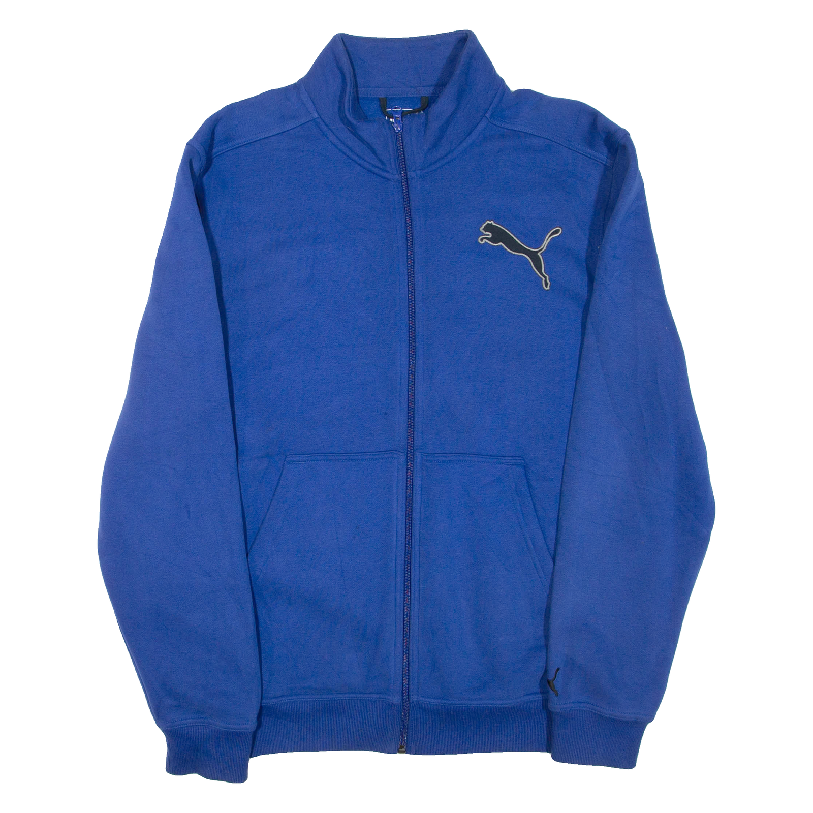 PUMA Full Zip Mens Sweatshirt Blue High Neck L Refurbished - N/A refurbished available on Cerqular