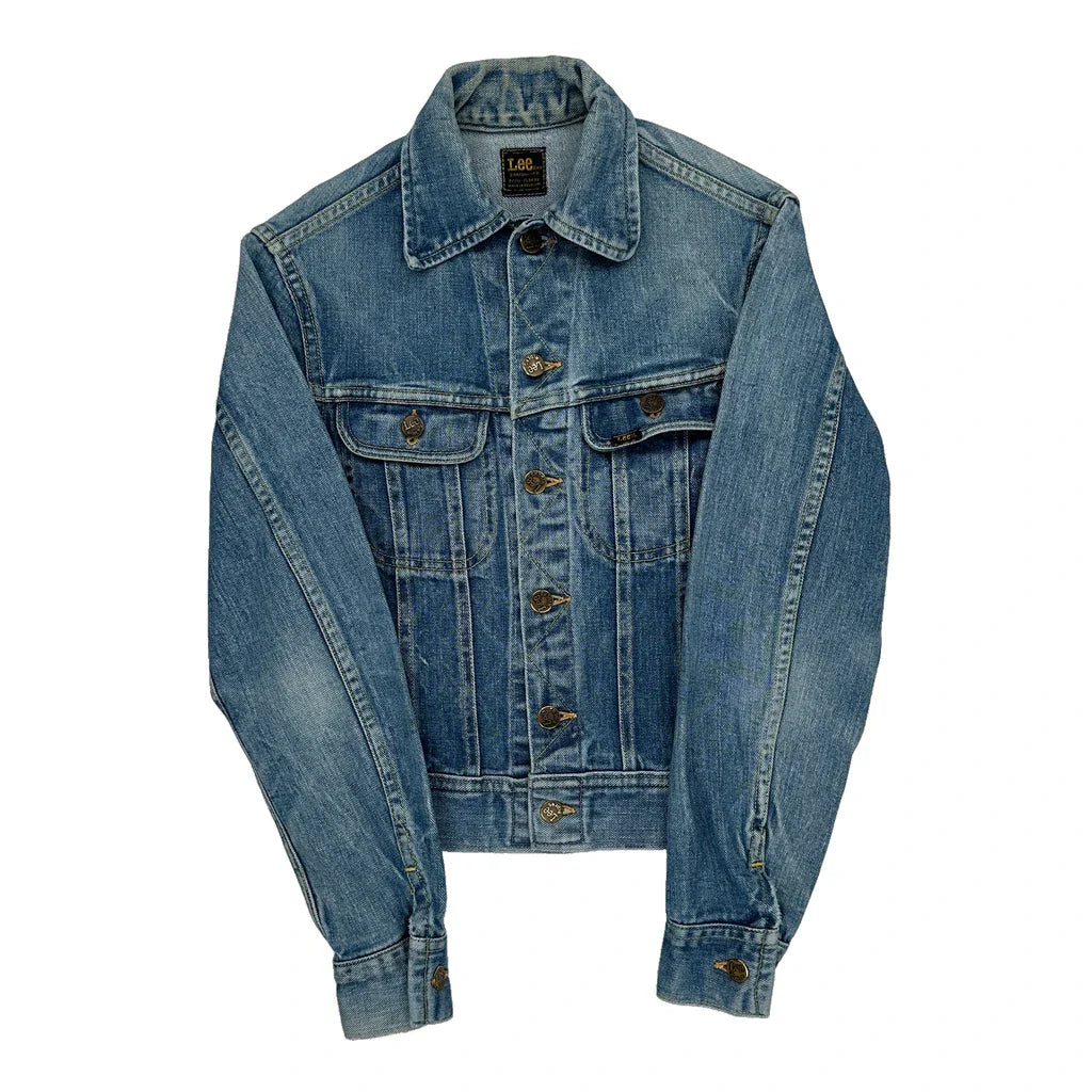Lee Denim Jacket - XS Blue Denim Refurbished - Thrifted (note: this is a term often used to describe second- refurbished available on Cerqular