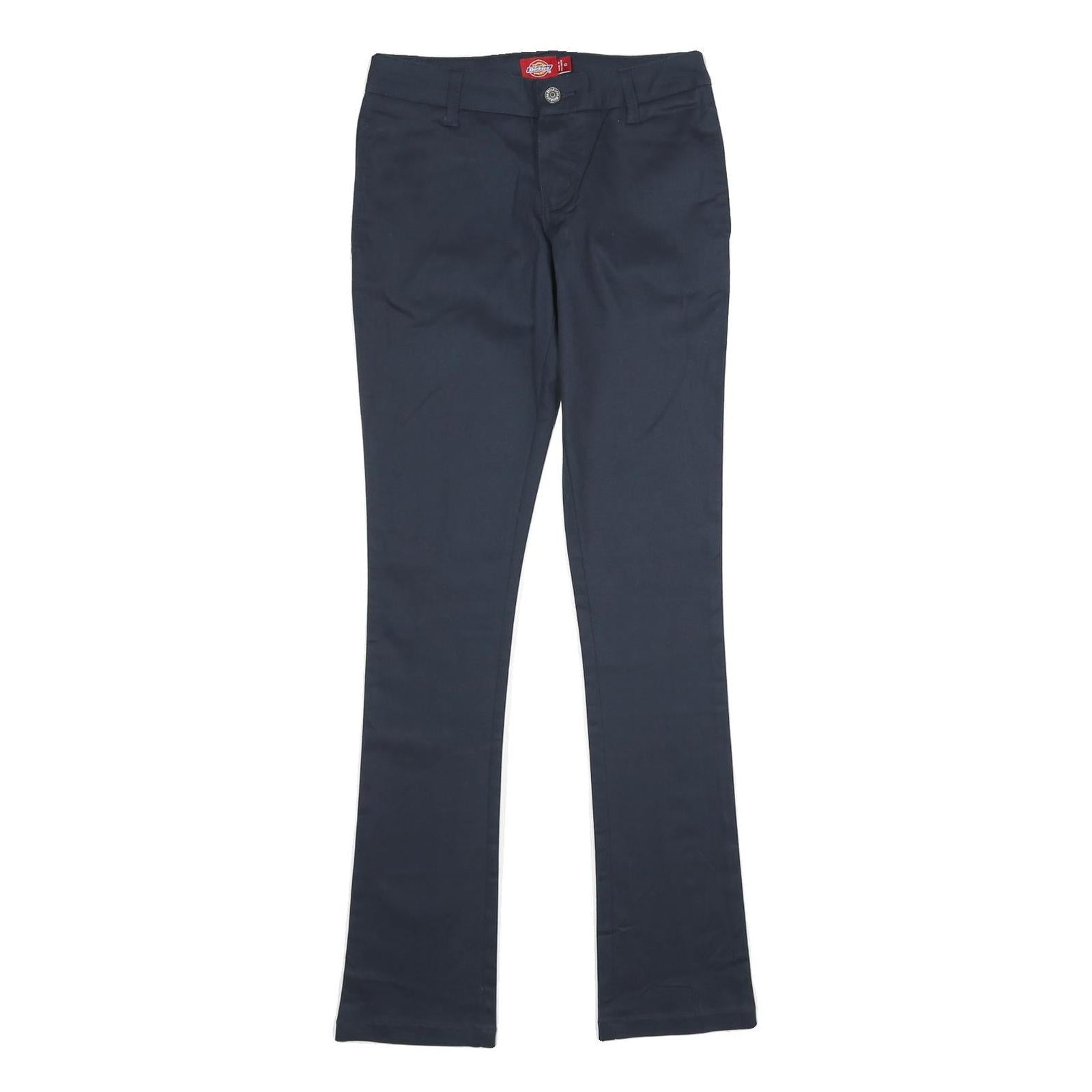 DICKIES Womens Polyester Blend Navy Regular Fit Straight Trousers W26 L33 Refurbished - N/A refurbished available on Cerqular