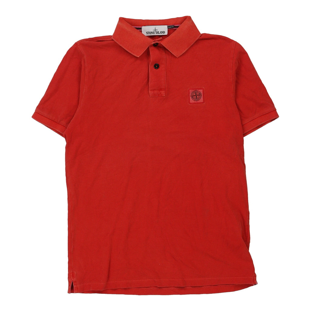 Buy Stone Island Slim Fit Polo Shirt - Medium Red Cotton Refurbished - $87.09 Stone Island Slim Fit Polo Shirt - Medium Red Cotton Refurbished - Thrifted (note: this is a term often used to describe second- refurbished available on Cerqular