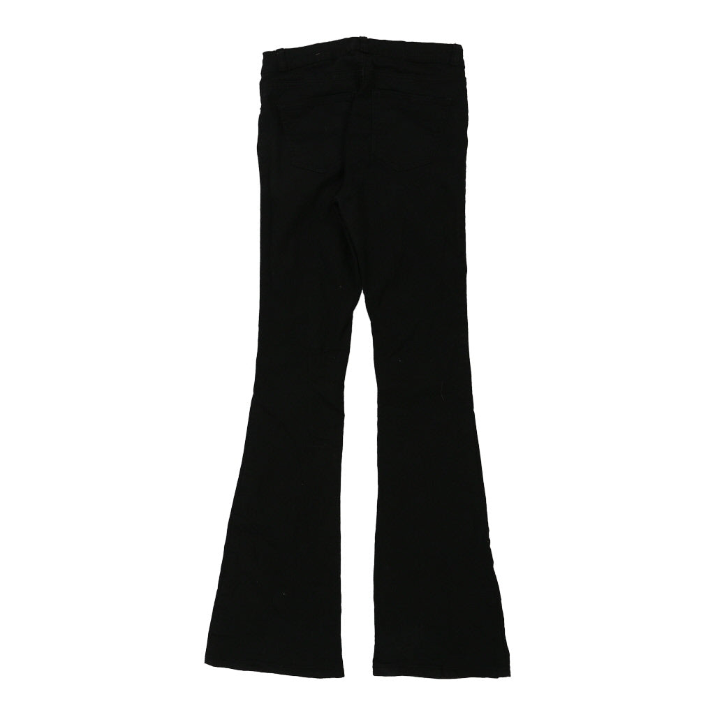 Terranova Flared Trousers - 28W UK 8 Black Cotton Refurbished - Thrifted (note: this is a term often used to describe second- refurbished available on Cerqular
