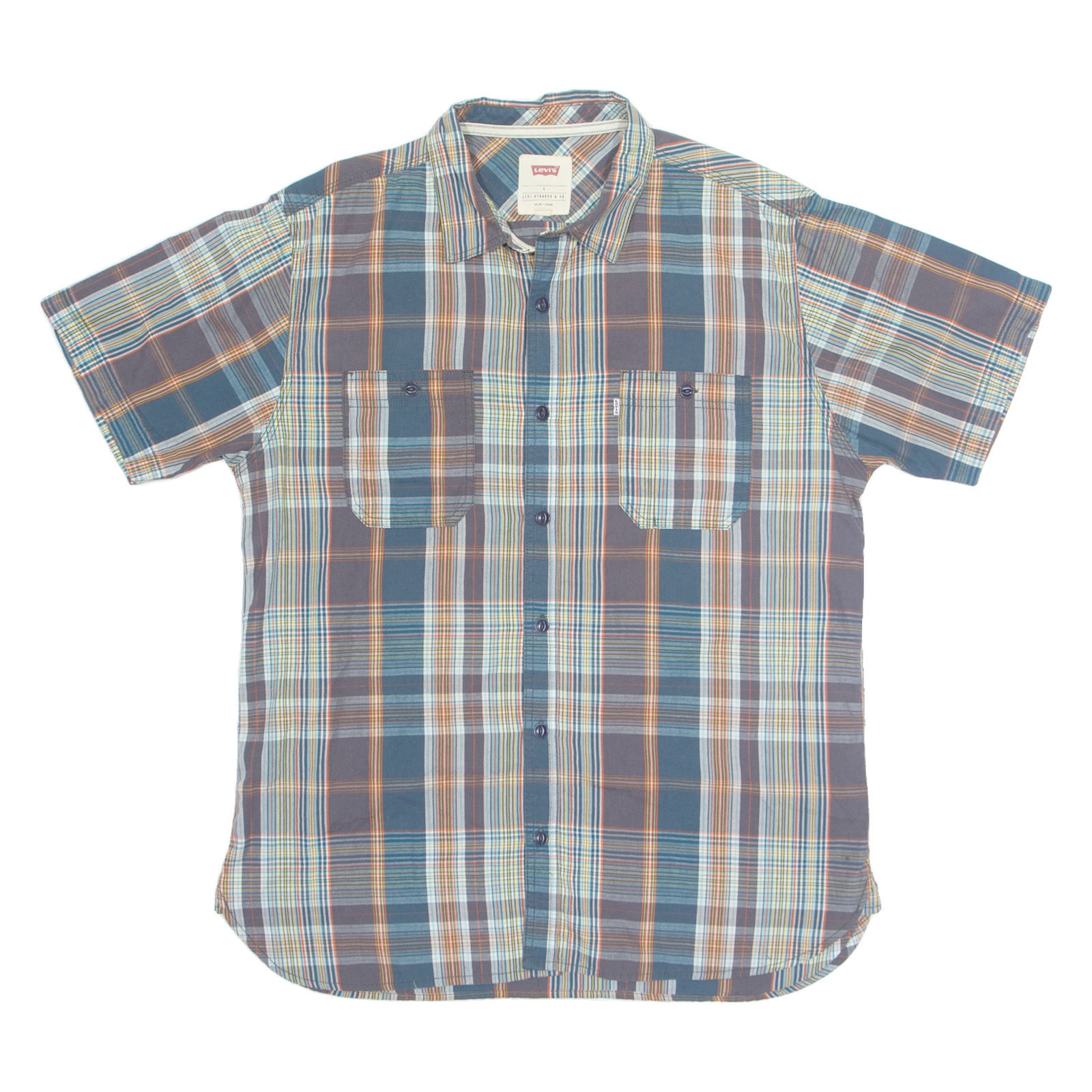 Buy LEVI'S Mens Shirt Blue Plaid L Refurbished - $31.19 LEVI'S Mens Shirt Blue Plaid L Refurbished - N/A refurbished available on Cerqular