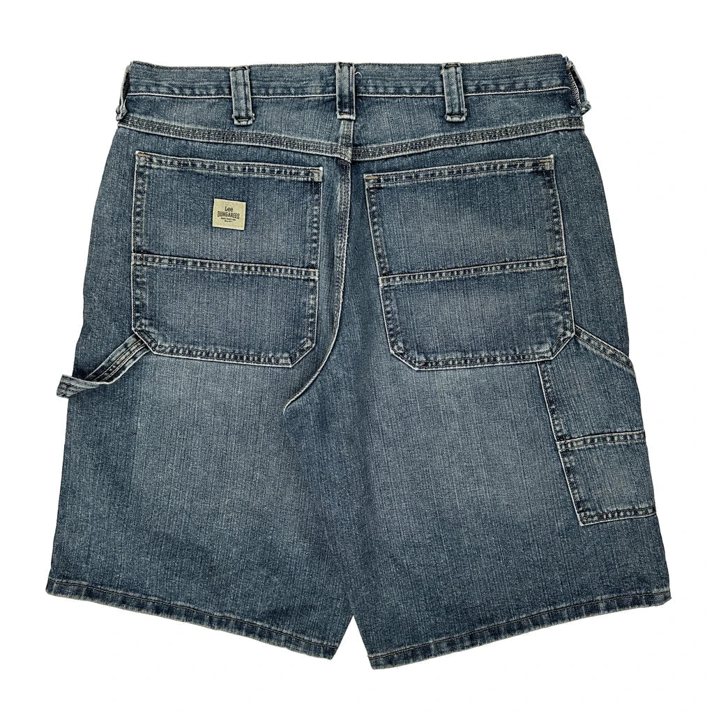Wrangler Carpenter Shorts - 36W 10L Blue Cotton Refurbished - Thrifted (note: this is a term often used to describe second- refurbished available on Cerqular