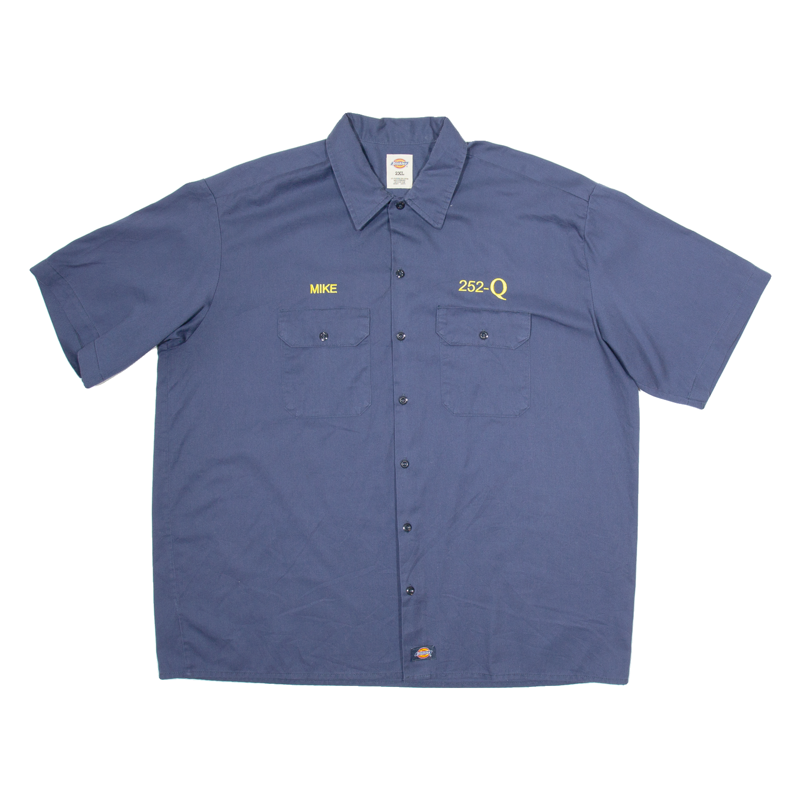 DICKIES Mike 252-Q Mens Worker Shirt Blue 2XL Refurbished - N/A refurbished available on Cerqular