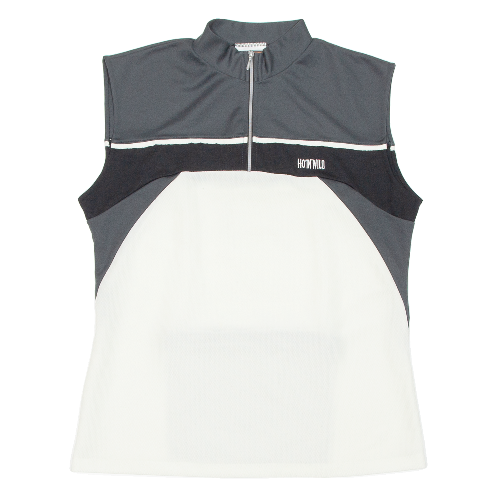 HOTNWILD Cycling Mens Jersey Grey Sleeveless 1/4 Zip L Refurbished - N/A refurbished available on Cerqular