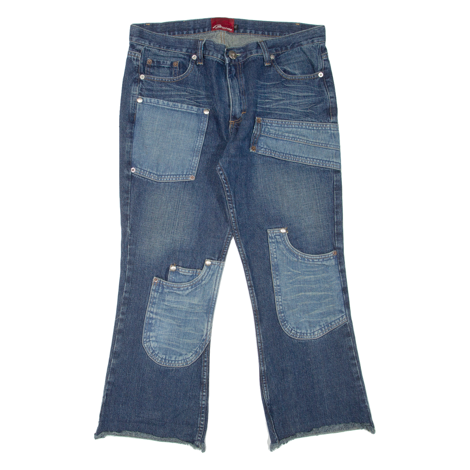 BLONDIE Womens Jeans Blue Regular Bootcut W34 L26 Refurbished - N/A refurbished available on Cerqular