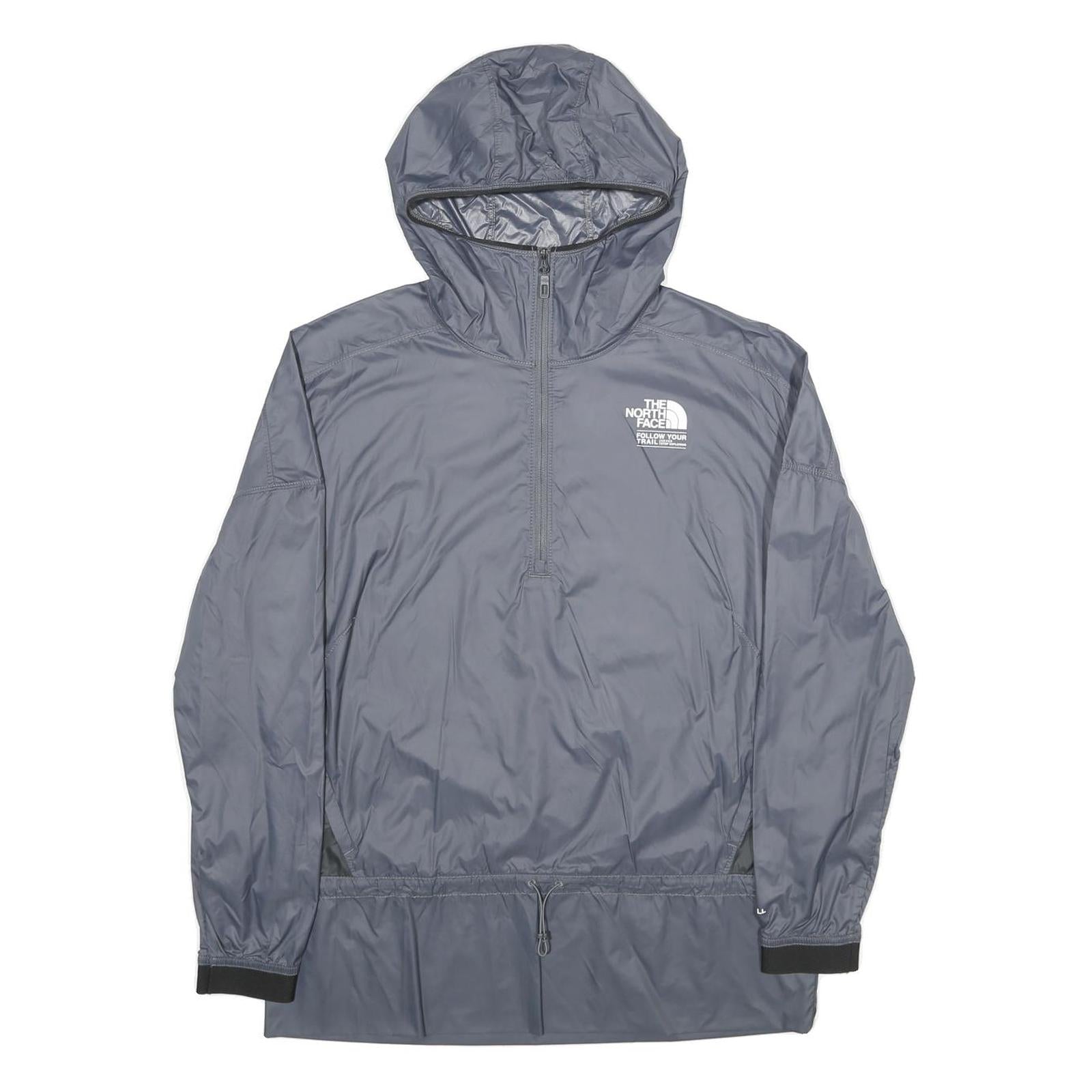 THE NORTH FACE Womens Grey Lightweight Outdoor Jacket S Nylon Plain Hooded Refurbished - N/A refurbished available on Cerqular