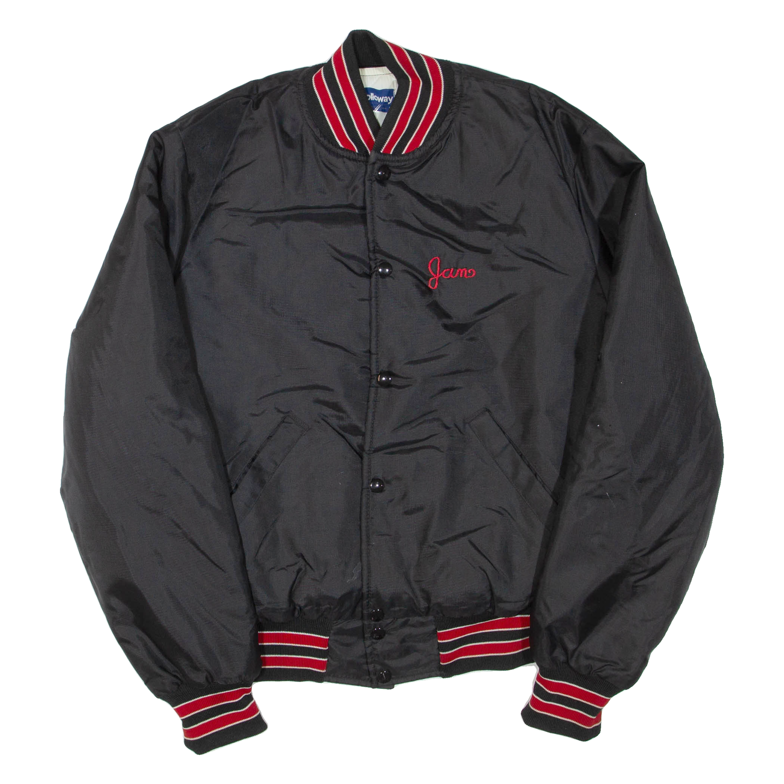 HOLLOWAY Mens Bomber Jacket Black Nylon M Refurbished - N/A refurbished available on Cerqular