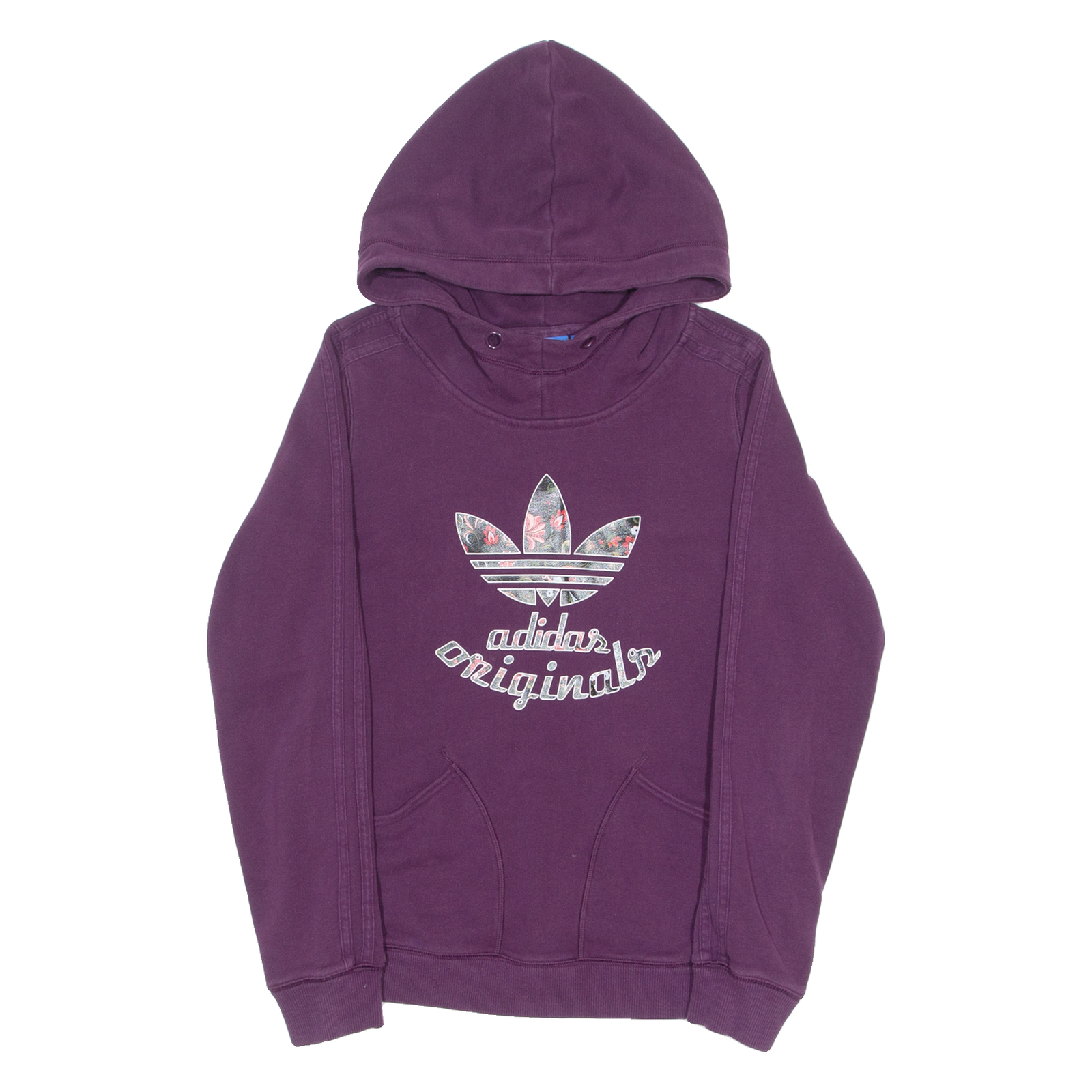 ADIDAS ORIGINALS Womens Purple Hoodie UK 10 Refurbished - N/A refurbished available on Cerqular