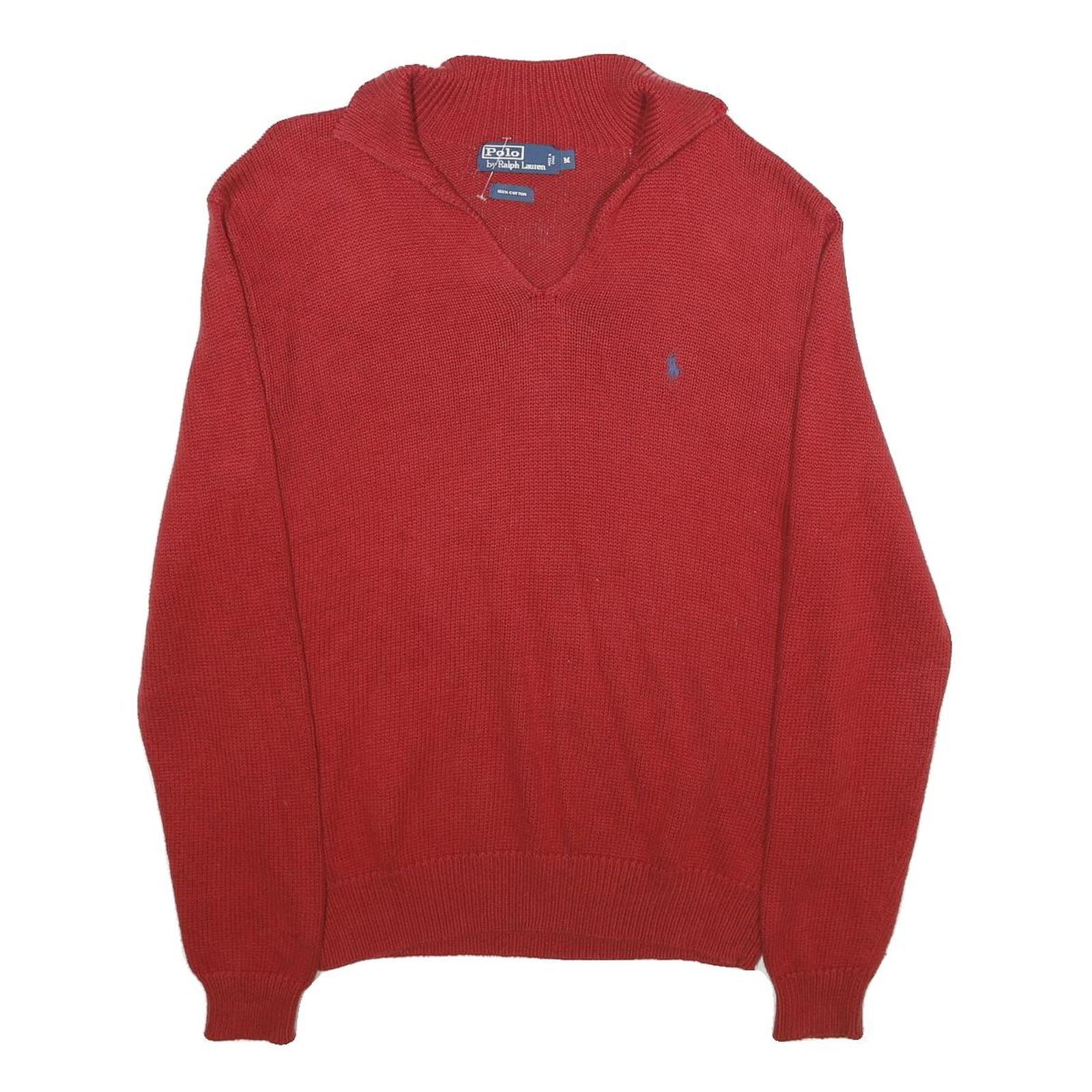 Buy POLO RALPH LAUREN Mens Red Plain Cotton Jumper V-Neck Basic Knit M Casual Wear Refurbished - $41.59 POLO RALPH LAUREN Mens Red Plain Cotton Jumper V-Neck Basic Knit M Casual Wear Refurbished - N/A refurbished available on Cerqular