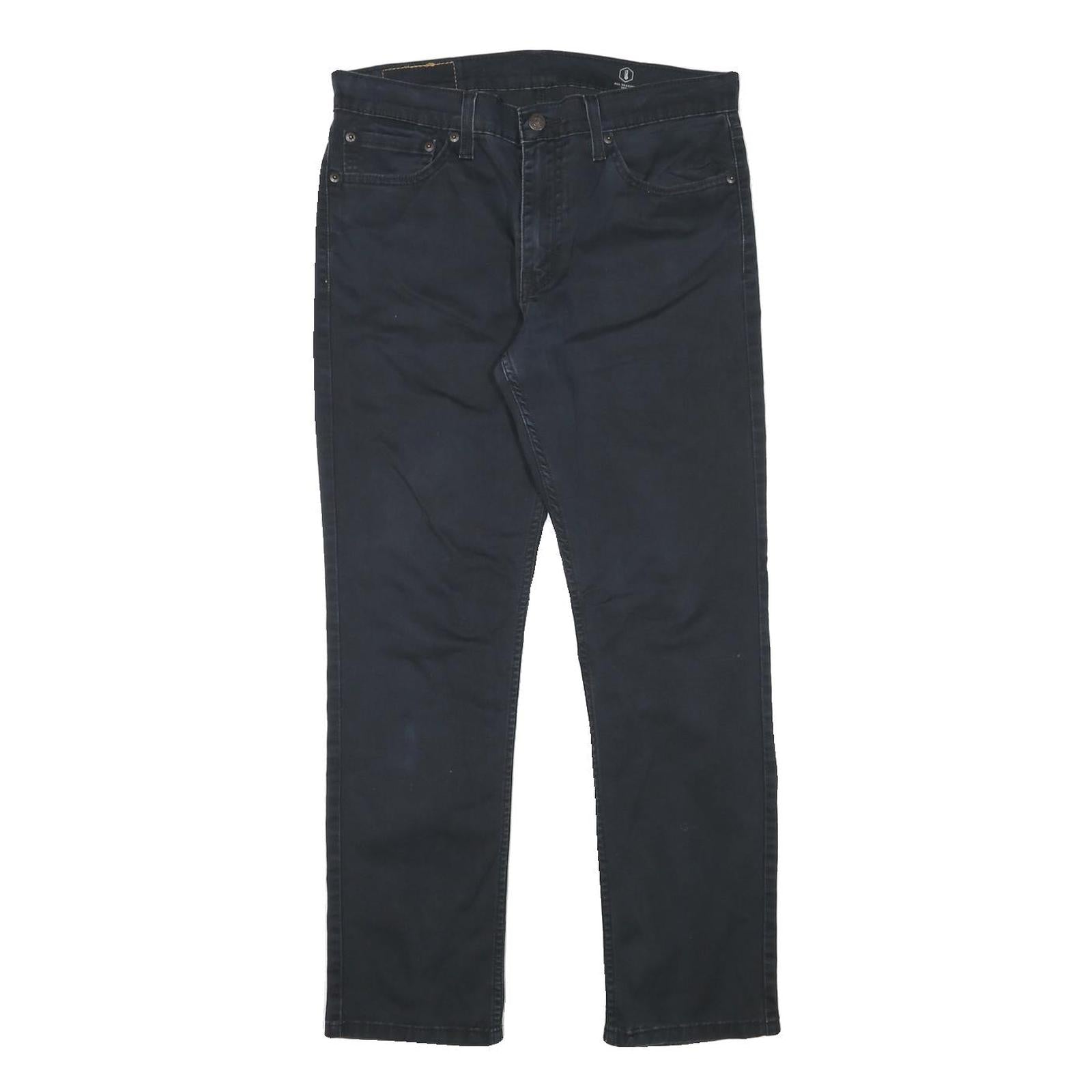 LEVI'S Mens Cotton Blend Black Slim Skinny Trousers W32 L30 Casual Zip Denim Refurbished - N/A refurbished available on Cerqular