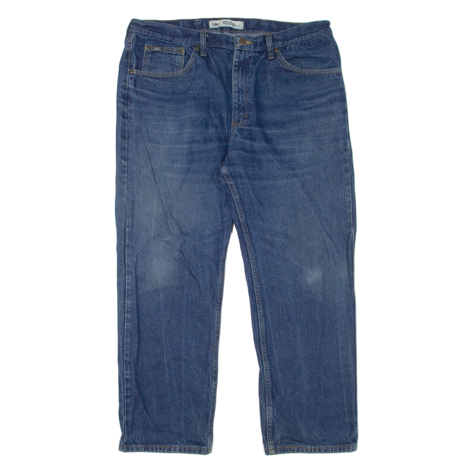 LEE Mens Jeans Blue Regular Straight W37 L30 Refurbished - N/A refurbished available on Cerqular