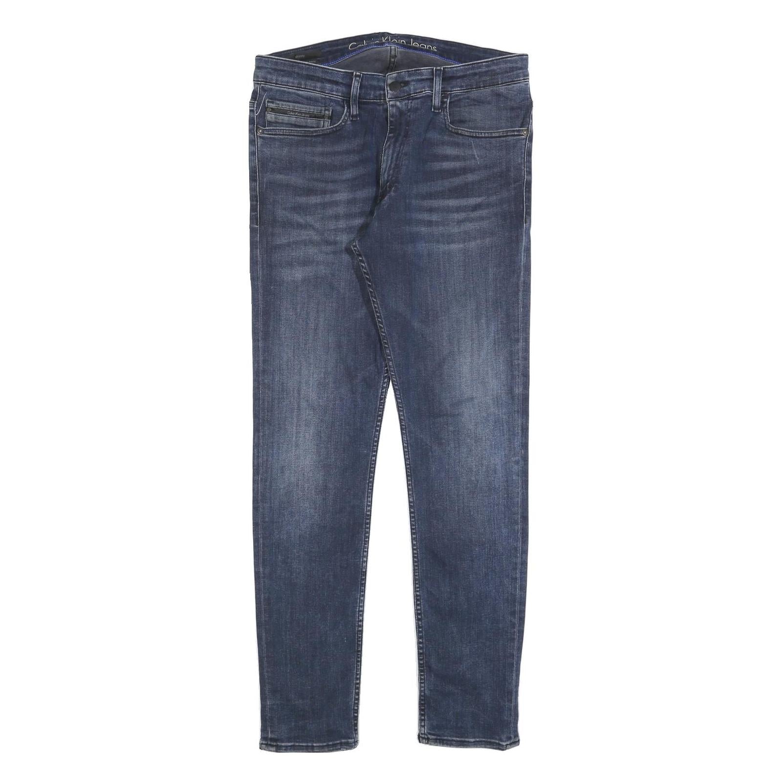CALVIN KLEIN JEANS Mens Jeans Blue Slim Skinny Denim Medium W31 L32 Authentic Refurbished - N/A refurbished available on Cerqular