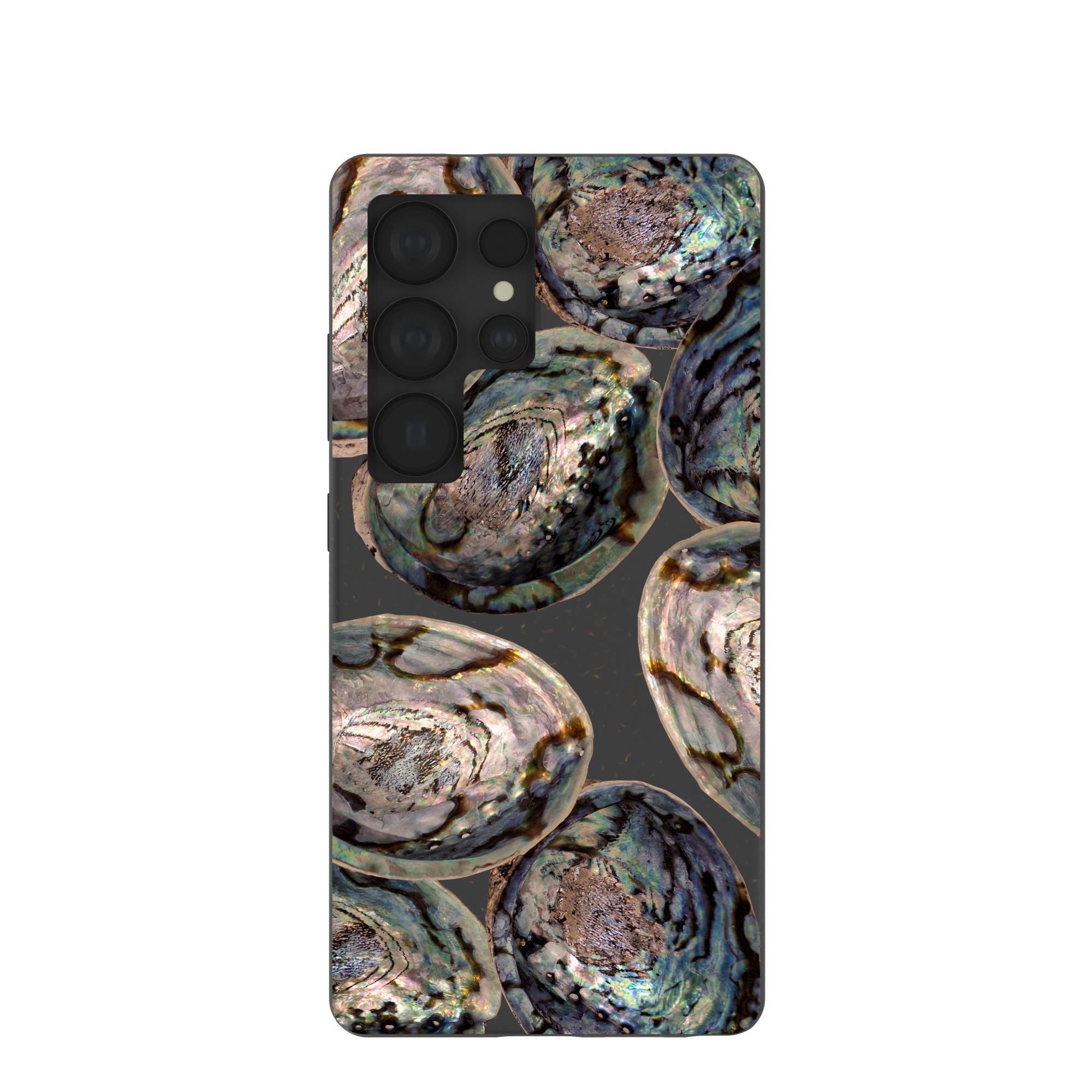 Black Abalone Shells Samsung Galaxy S25 Ultra Case Refurbished - Pela Case refurbished available on Cerqular