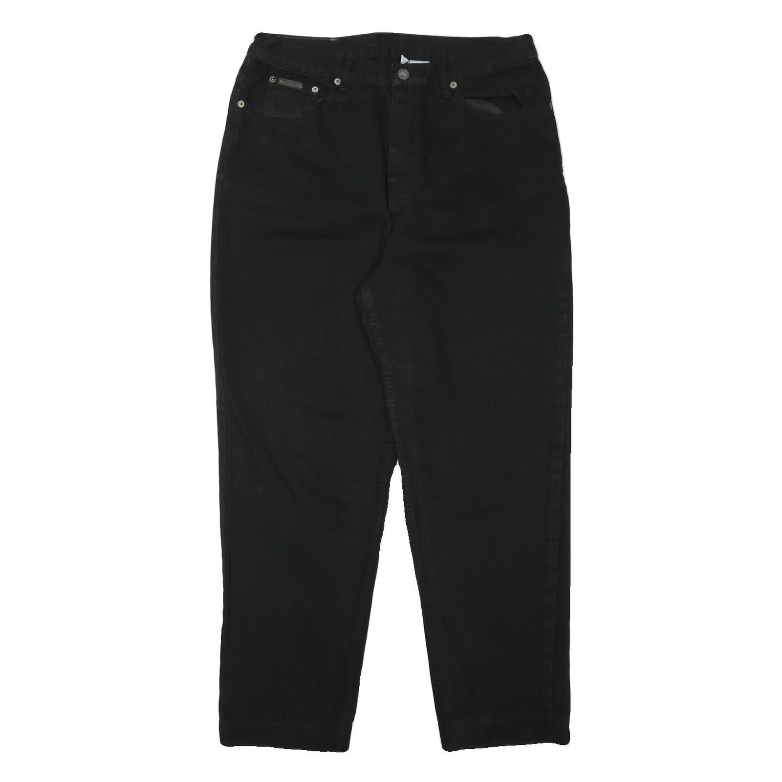 CALVIN KLEIN JEANS Mens Black Relaxed Straight Denim W32 L27 Casual Zip Refurbished - N/A refurbished available on Cerqular