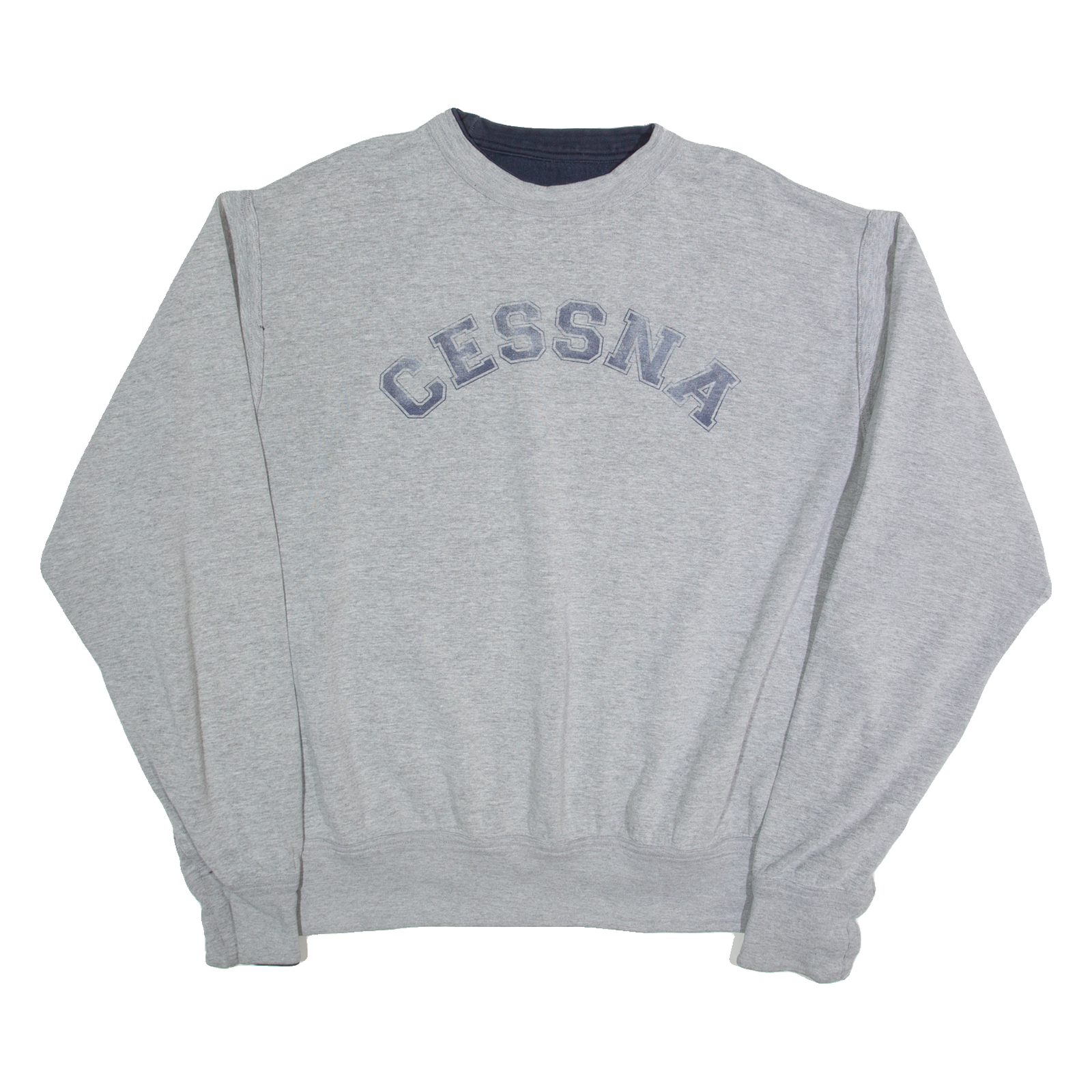Cessna Mens Sweatshirt Grey 90s USA L Refurbished - N/A refurbished available on Cerqular