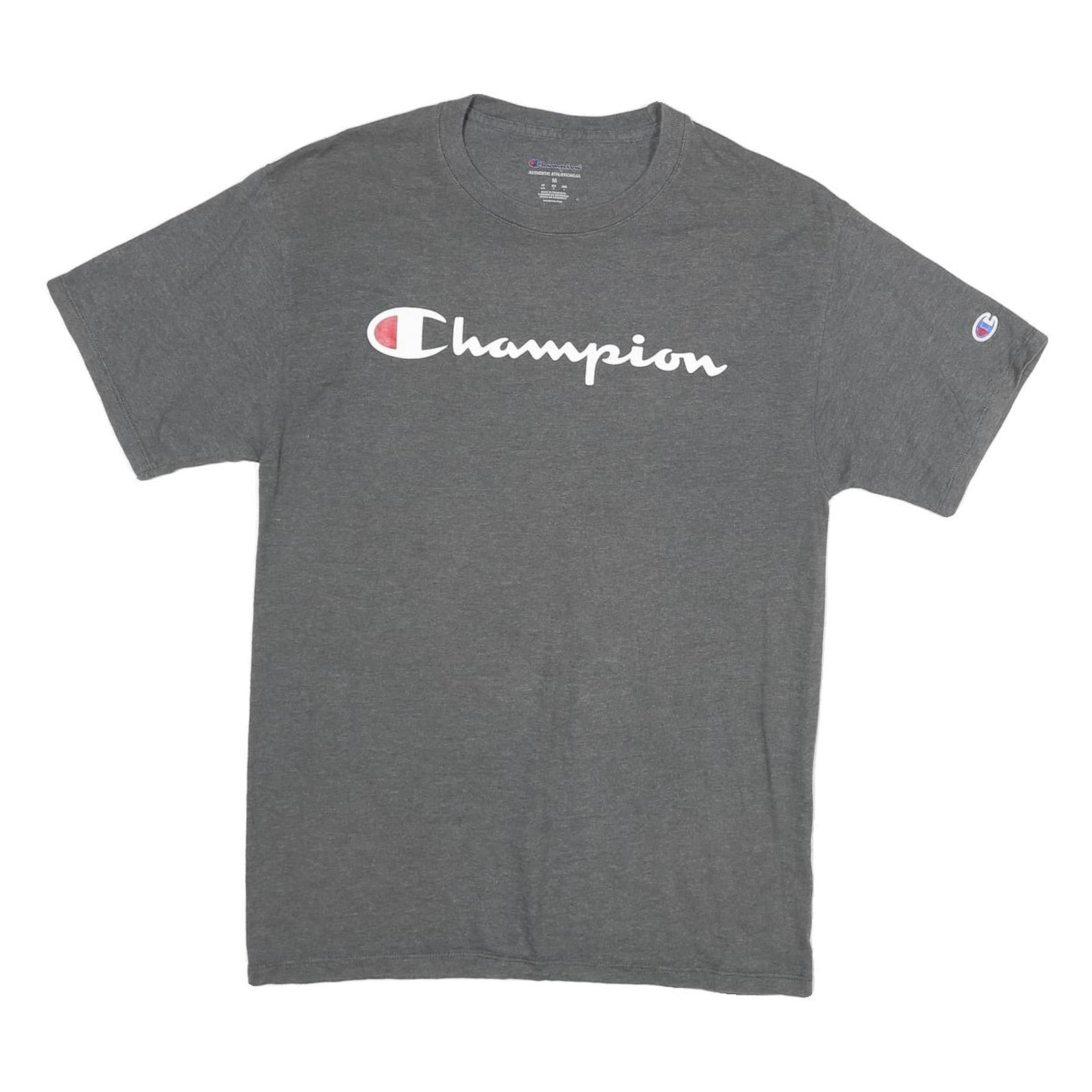 Buy CHAMPION Mens Grey Graphic T-Shirt M Short Sleeve Crew Neck Classic Cotton Refurbished - $18.19 CHAMPION Mens Grey Graphic T-Shirt M Short Sleeve Crew Neck Classic Cotton Refurbished - N/A refurbished available on Cerqular