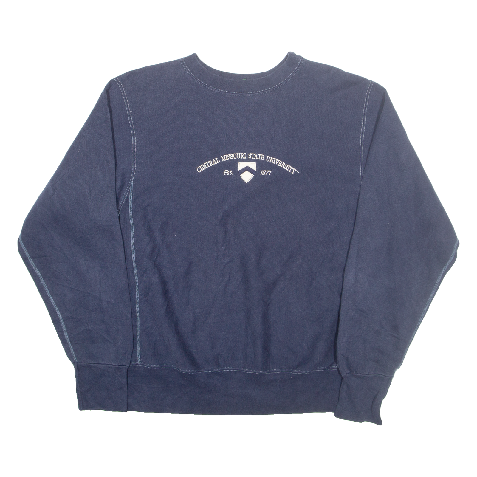 MV SPORT Central Missouri State University Mens Sweatshirt Blue USA S Refurbished - N/A refurbished available on Cerqular