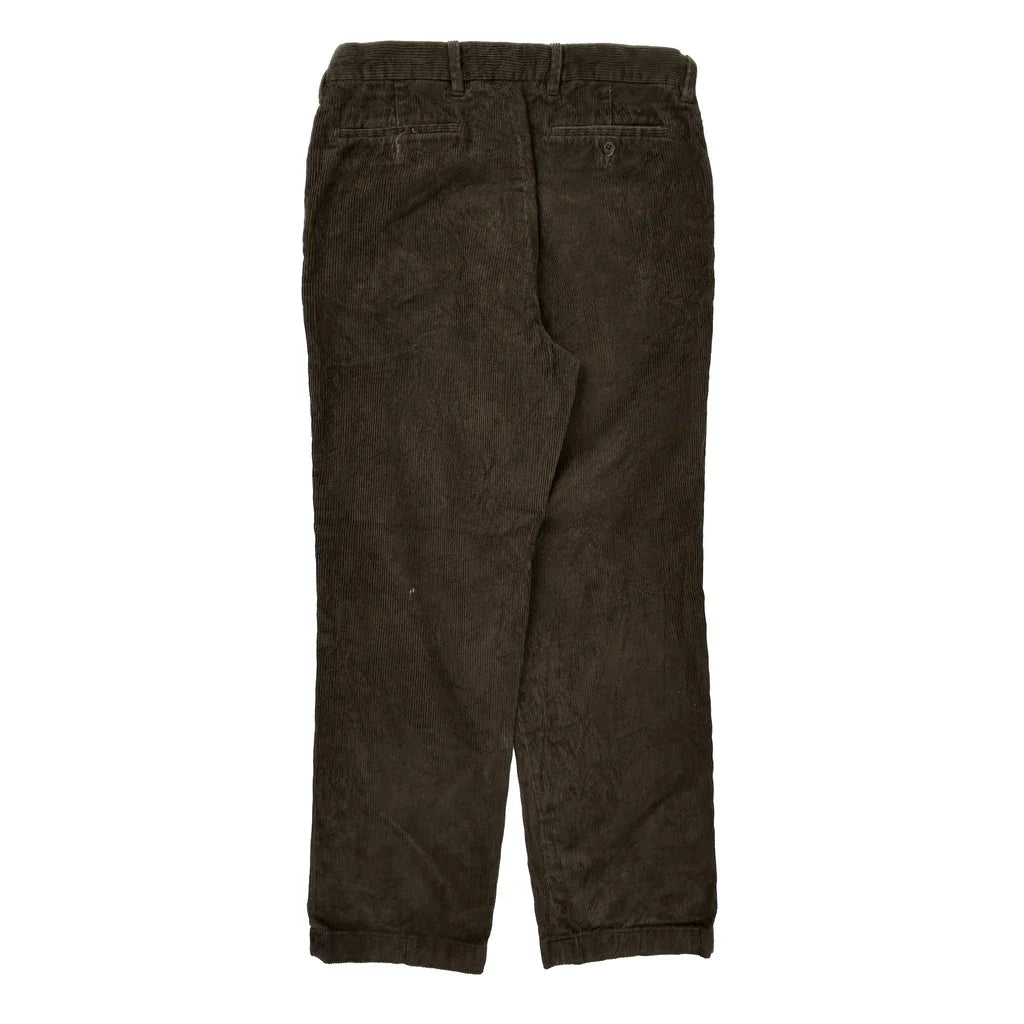 Nautica Cord Trousers - 34″ Waist Brown Cotton Refurbished - Thrifted (note: this is a term often used to describe second- refurbished available on Cerqular