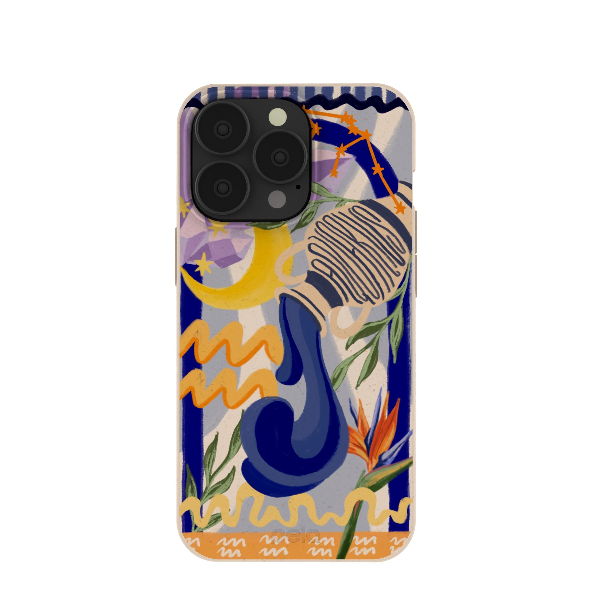 Seashell Aquarius Water iPhone 13 Pro Case Refurbished - Pela Case refurbished available on Cerqular