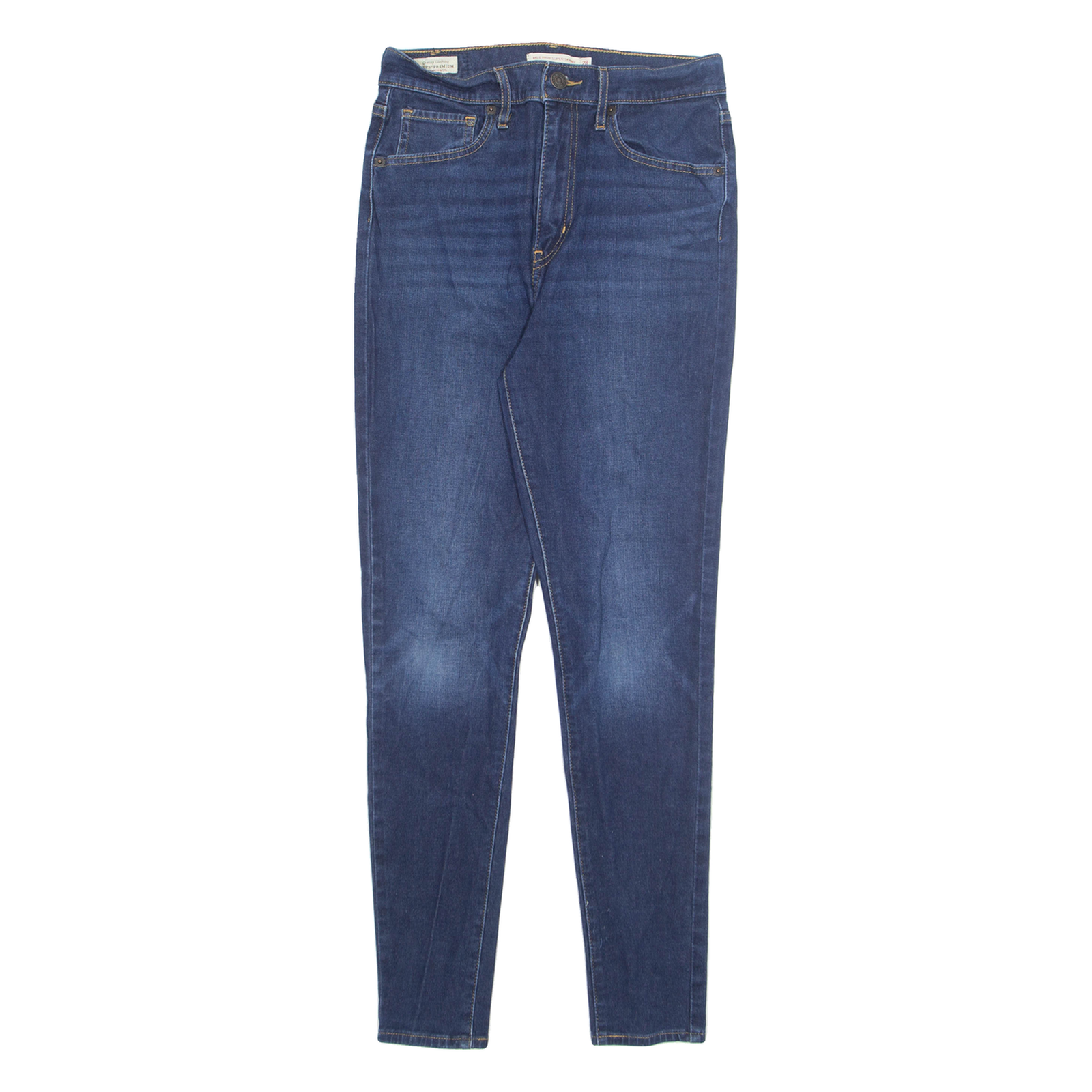 LEVI'S Womens Jeans Blue Regular Skinny Stone Wash W28 L28 Refurbished - N/A refurbished available on Cerqular