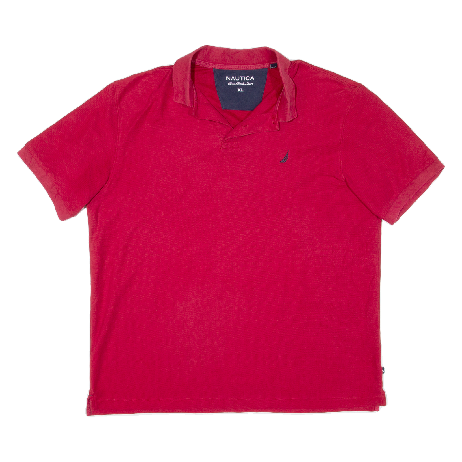 NAUTICA Mens Polo Shirt Red XL Refurbished - N/A refurbished available on Cerqular